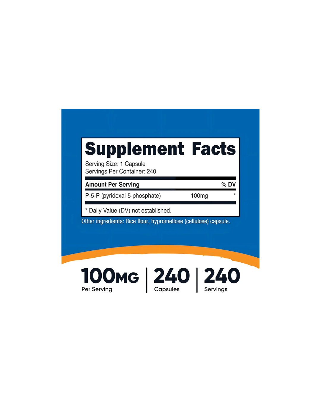 P5P 100MG 240 CAPSULES/ PIRIDOXAL FOSFATO 240 CAPSULAS