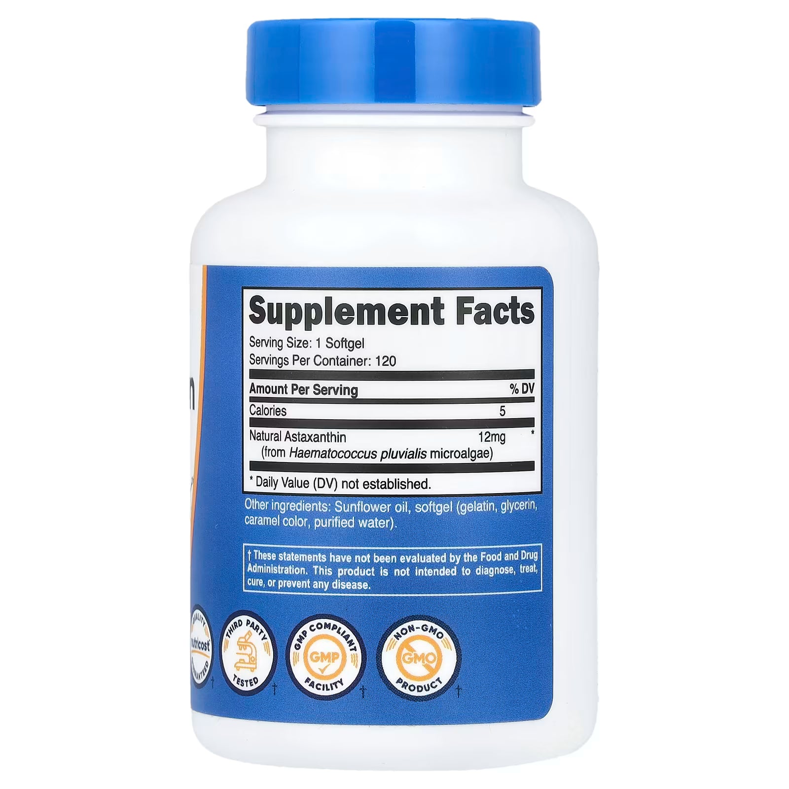 ASTAXANTINA 12 MG 120 CAPSULAS GEL/ASTAXANTHINE SOFTGELS