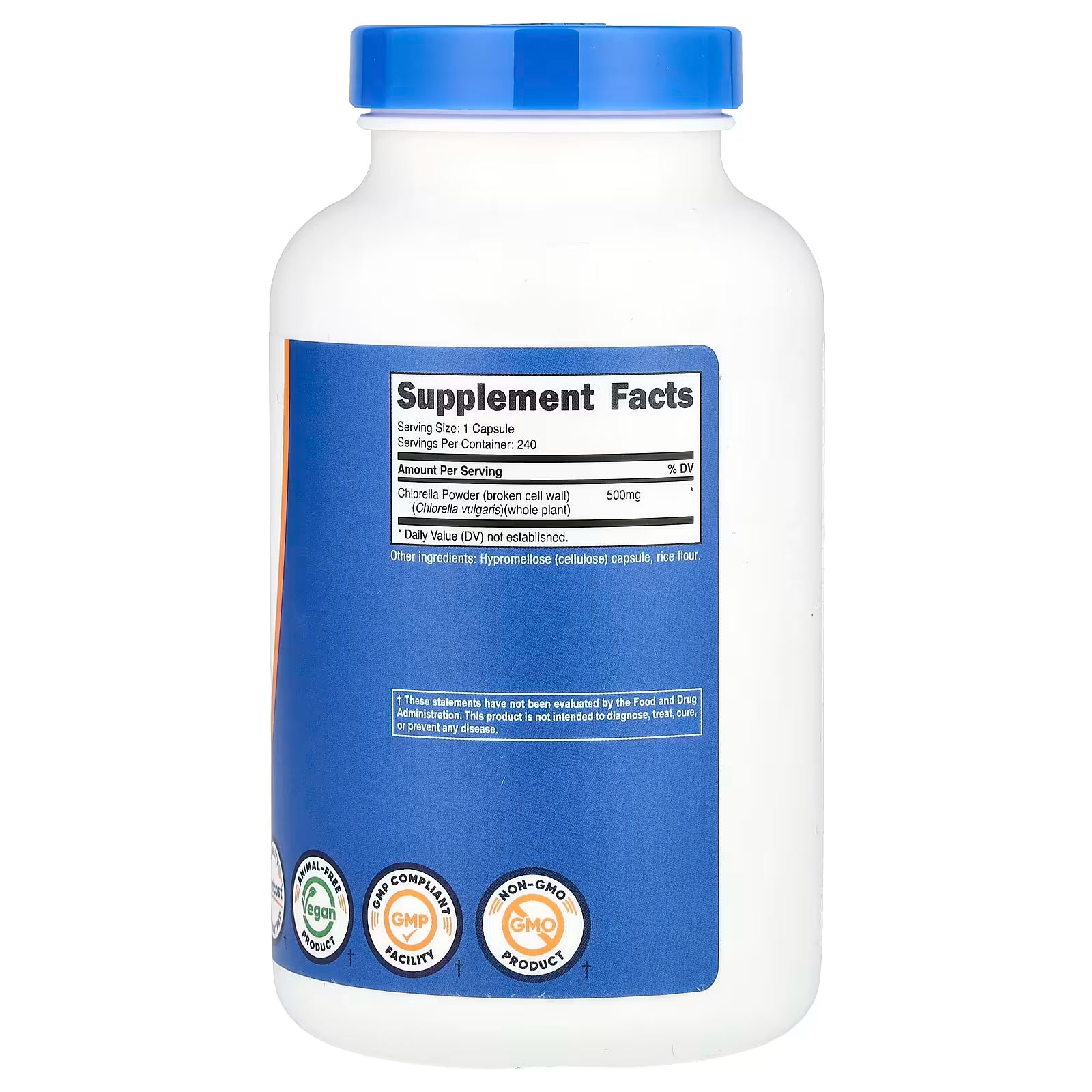 CHLORELLA 500MG 240 CAPSULAS/ CLORELA CAPSULAS