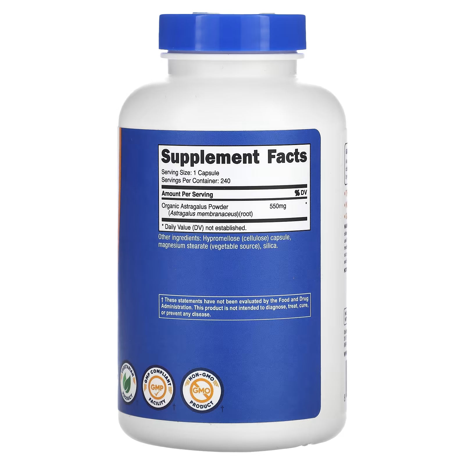 ASTRAGALO 500MG 240 CAPSULAS/ASTRAGALUS ROOT CAPSULES