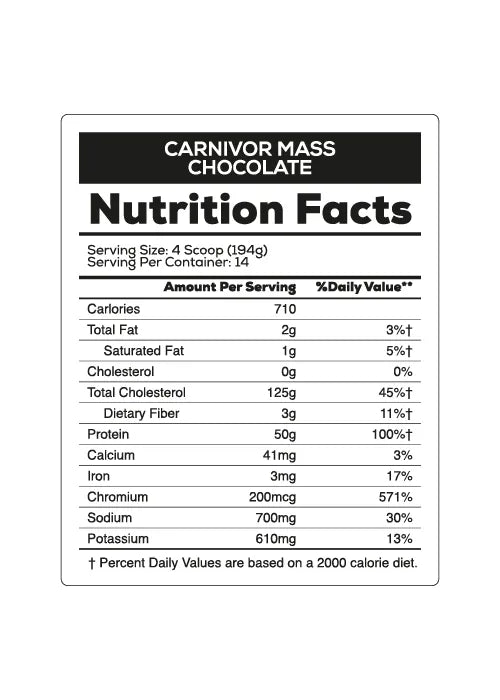 Carnivor Mass – 6 LB