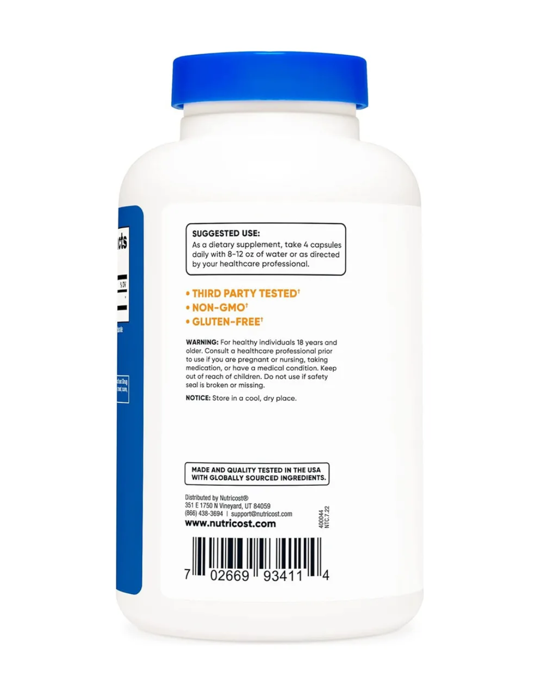 D ASPARTIC ACID 3000MG 180 CAPSULES/ D ASPARTIC ACID 180 CAPSULES