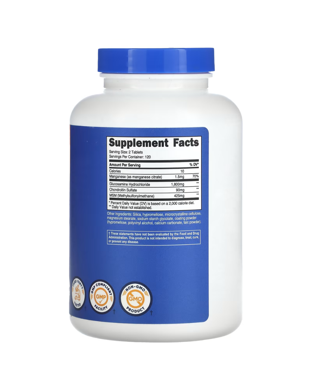 GLUCOSAMINA MSM 1800MG 240 CAPSULAS/ GLUCOSAMINE MSM 240 CASULES