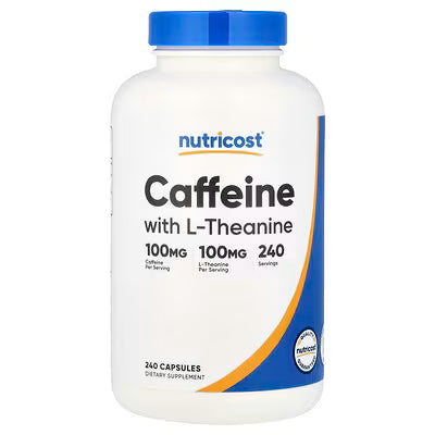 CAFEINA CON TEANINA CAFFEINE THEANINE 240 CAPSULAS