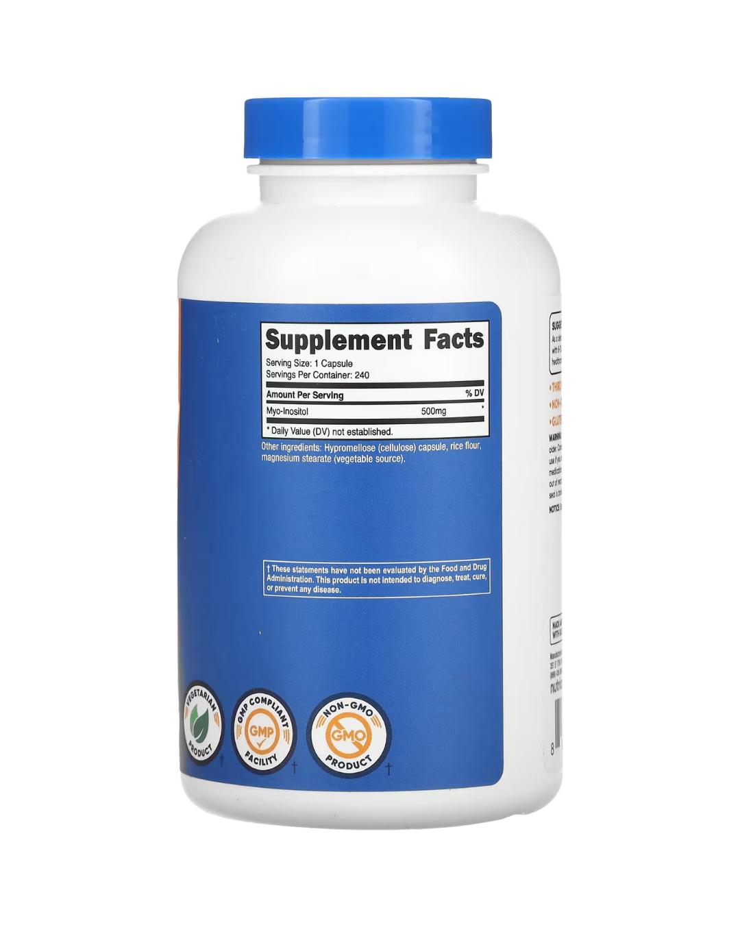 INOSITOL 500 MG 240 CAPSULES