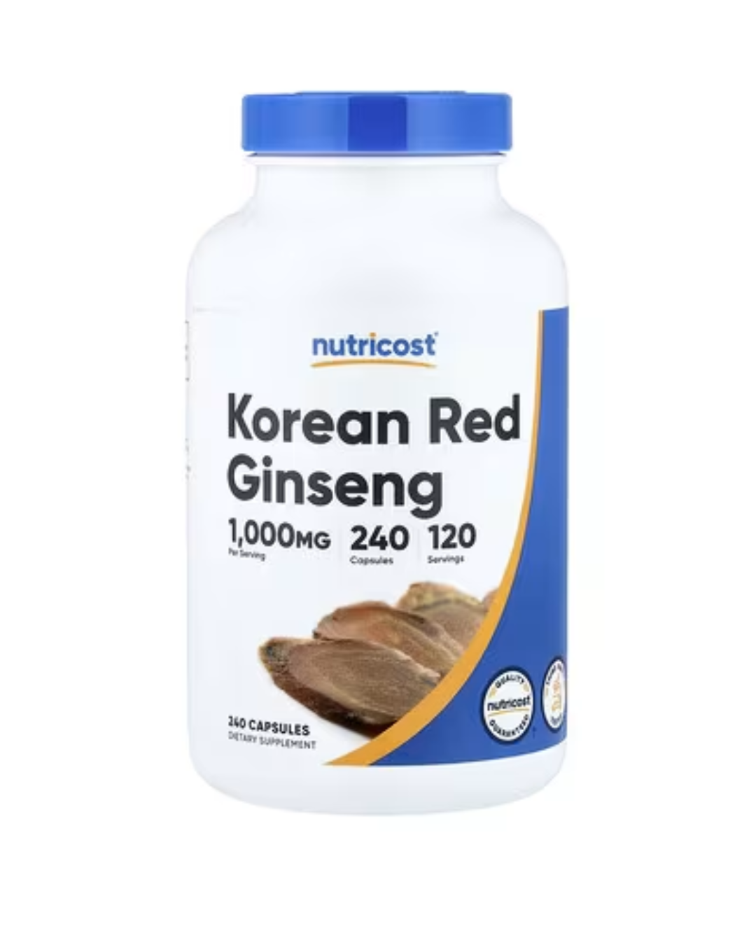 KOREAN RED GINSENG 1000MG 240 CAPSULES/ GINSENG PANAX COREANO 240 CAPSULAS