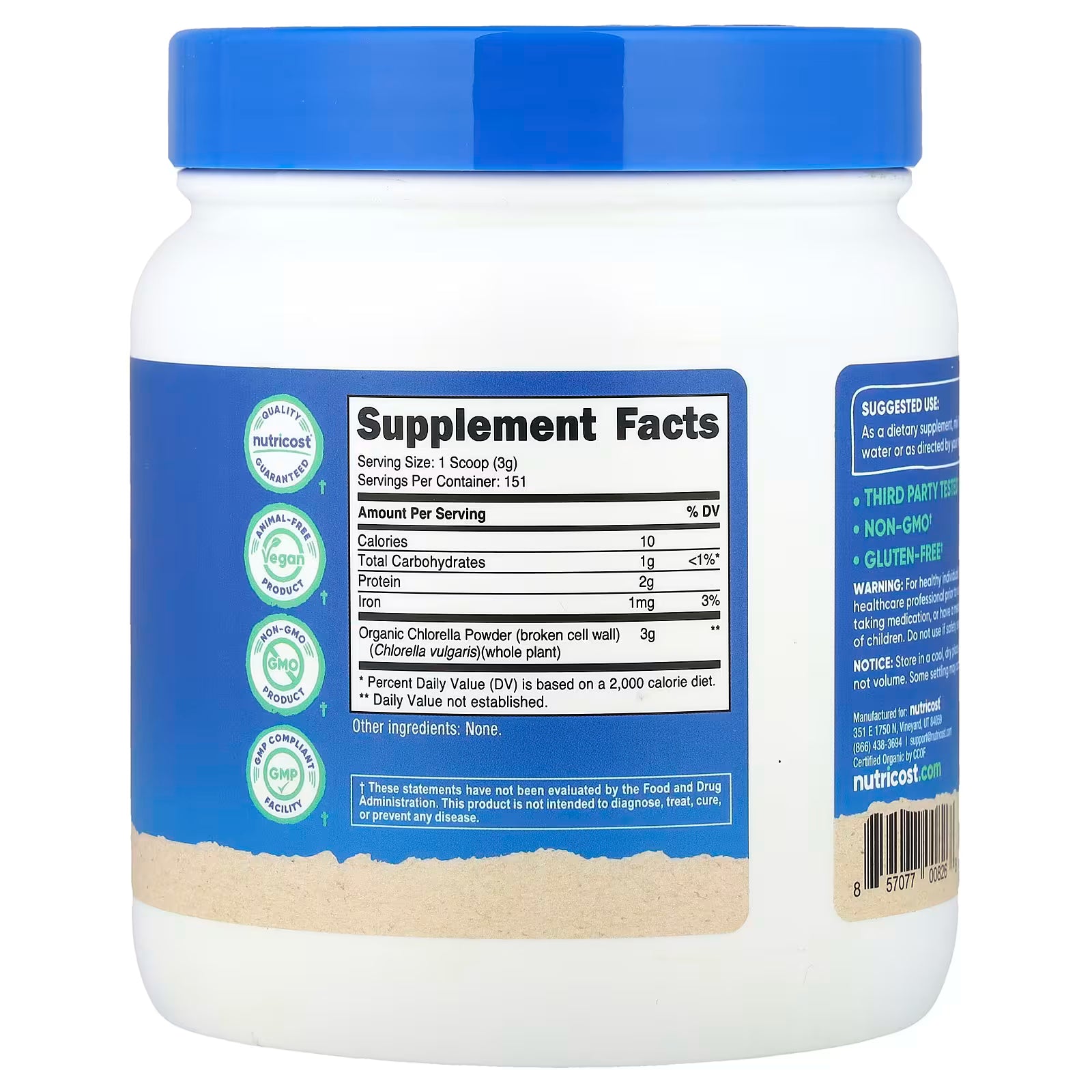 CHLORELLA 454 GRAMOS POLVO/ CLORELA POLVO