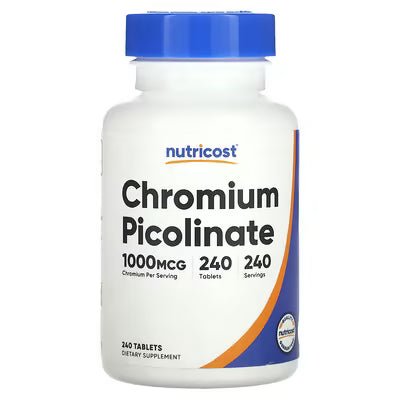 CHROMIUM PICOLINATE 1000MCG 240 CAPSULES/ PICOLINATO DE CROMO