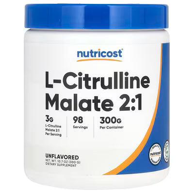 CITRULINA MALATO POLVO 2:1 300 GRAMOS / L CITRULLINE MALATE POWDER