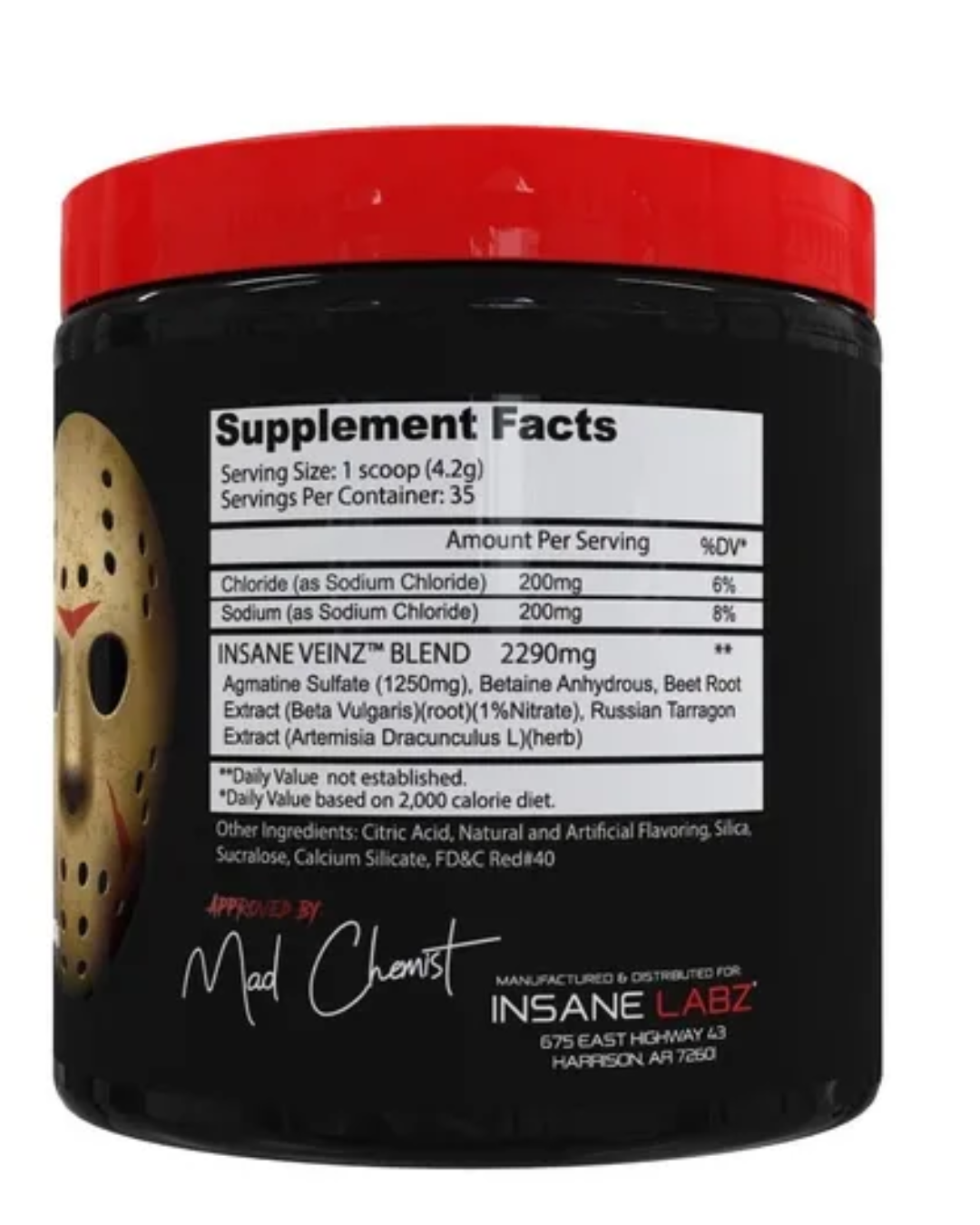 Pre Entreno Insane Labz Insane Veinz 35 Servicios