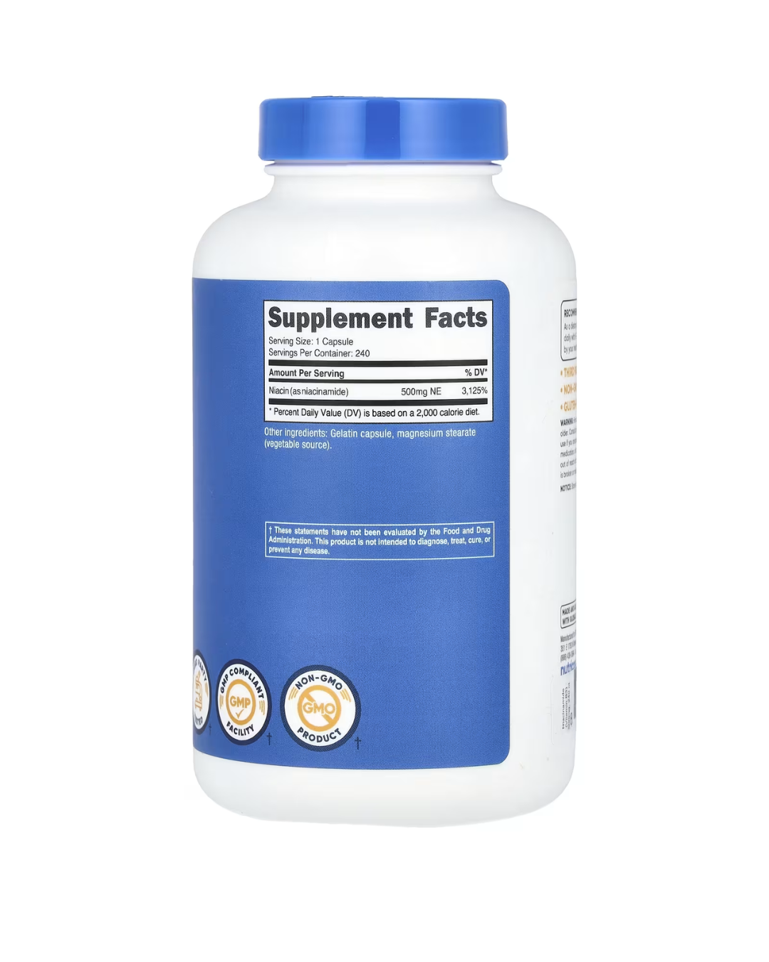 NIACINAMIDE 500 MG 240 CAPSULES/ NIACINAMIDA 500 MG 240 CAPSULAS