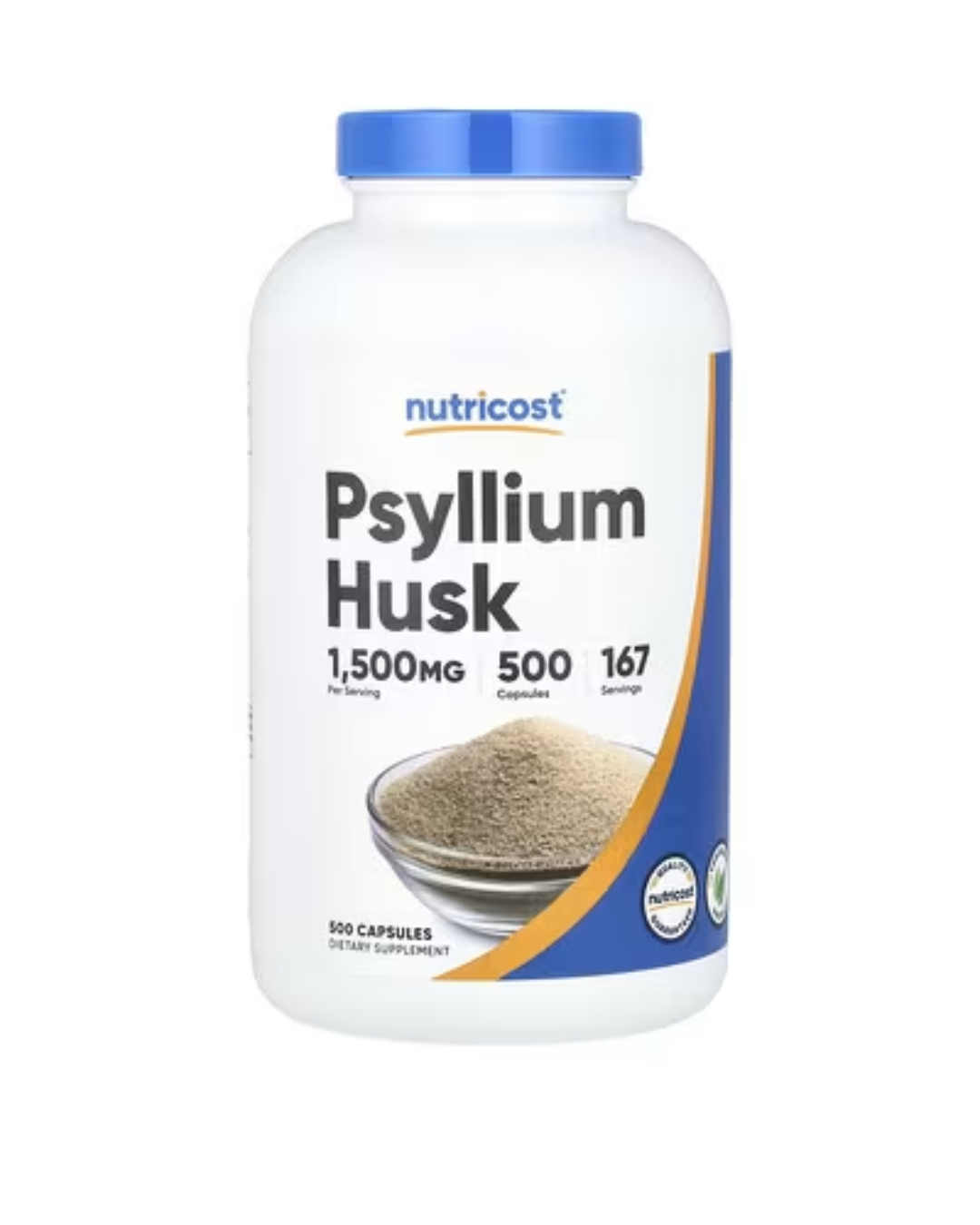 PSYLLIUM HUSK 1500MG 500 CAPSULES/ PSILIO FIBRA NATURAL