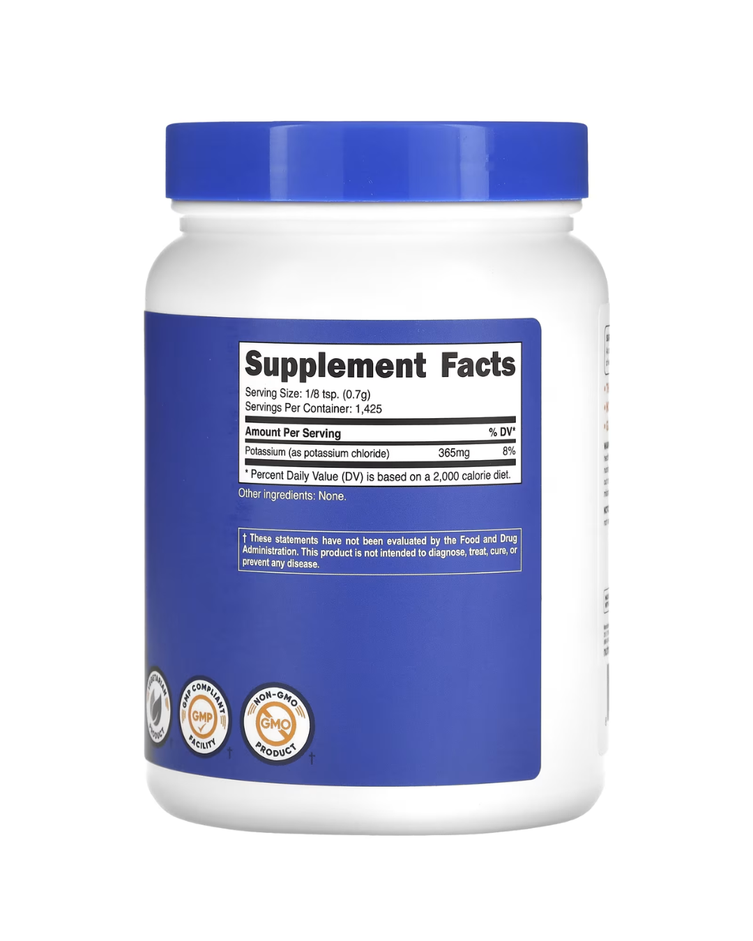 POTASSIUM CHLORIDE CLORURO DE POTASIO 1 KILO
