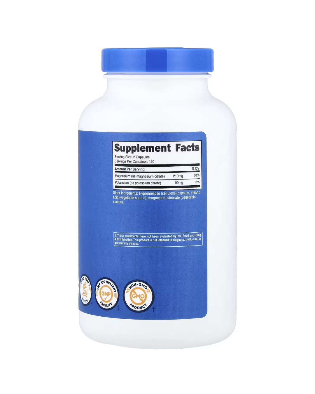 POTASSIUM+MAGNESIUM CITRATE 240 CAPSULES/ POTASIO Y MAGNESIO 240 CAPSULAS