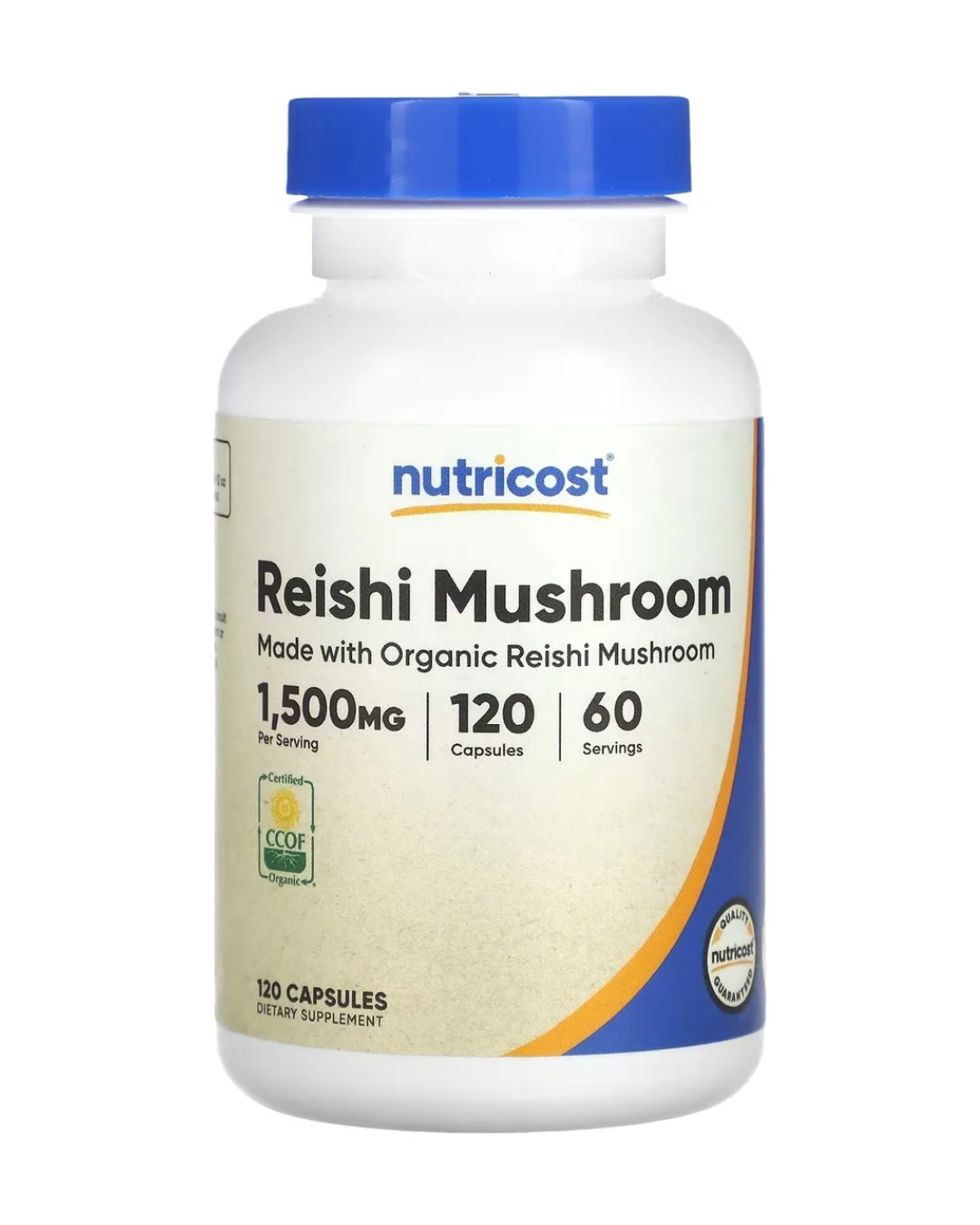 REISHI MUSHROOM 1500MG 120 CAPSULES/ HONGO REISHI 120 CAPSULAS