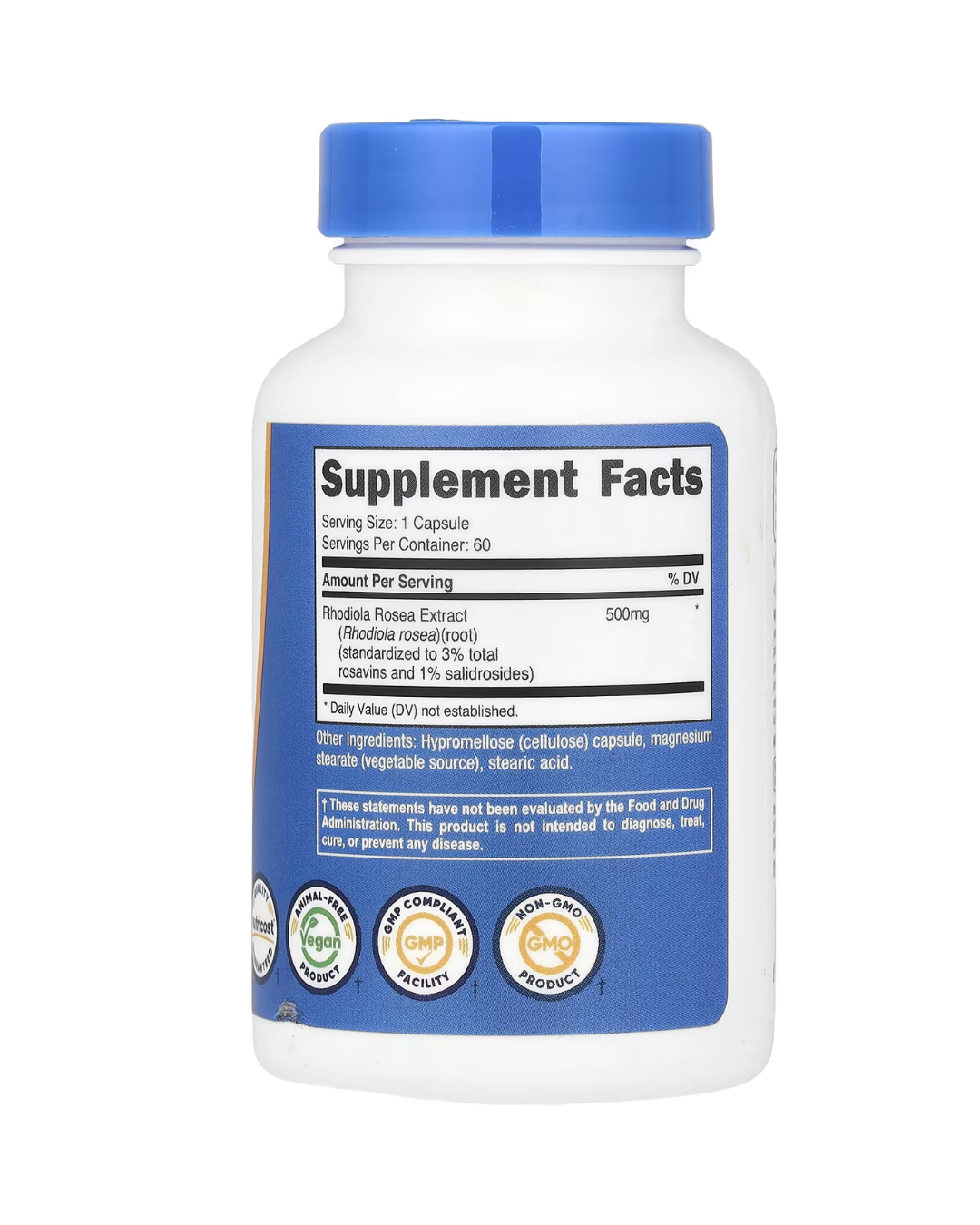 RHODIOLA ROSEA 500MG 60 CAPSULES