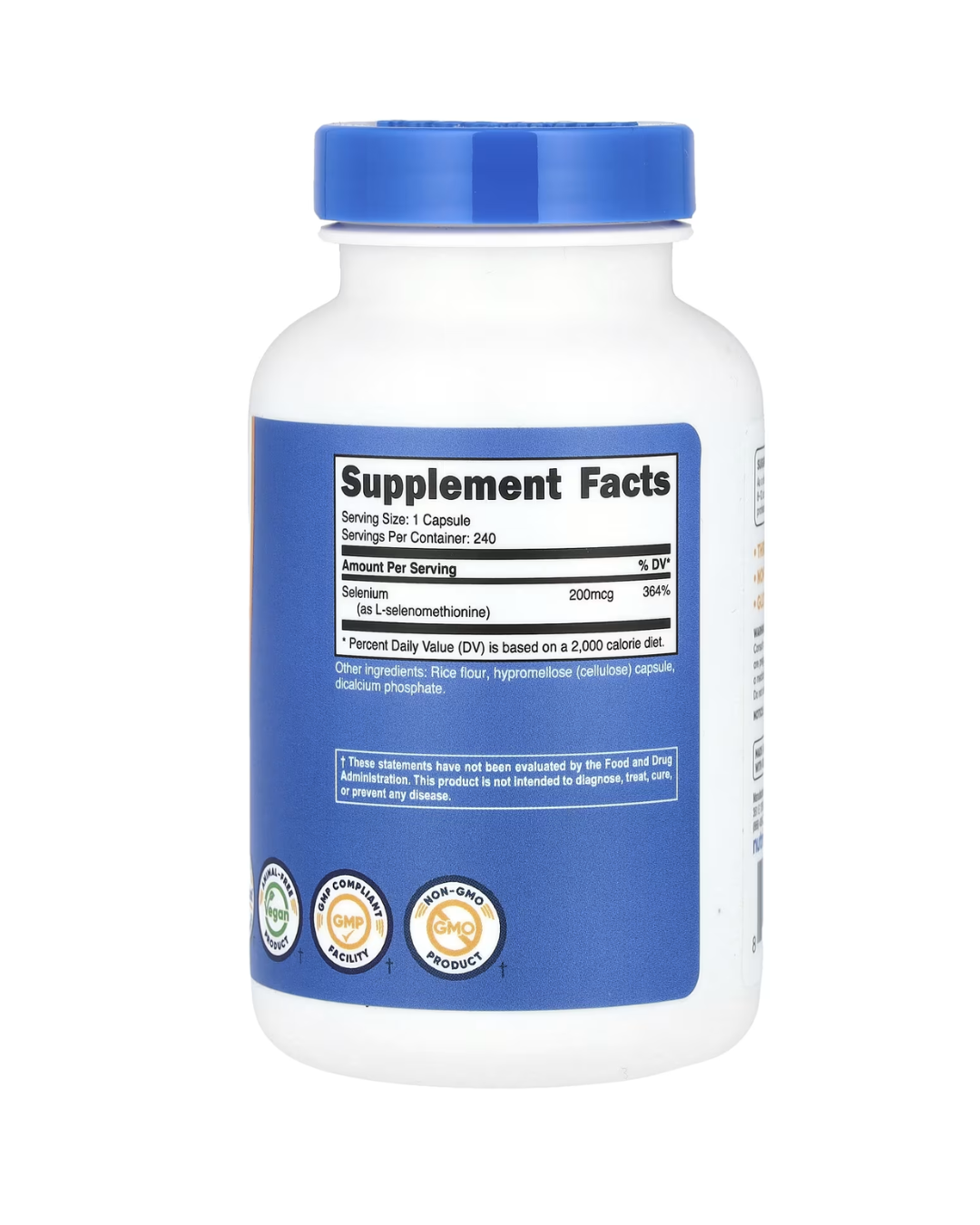 SELENIUM 200MCG 240 CAPSULES/ SELENIO 240 CAPSULAS