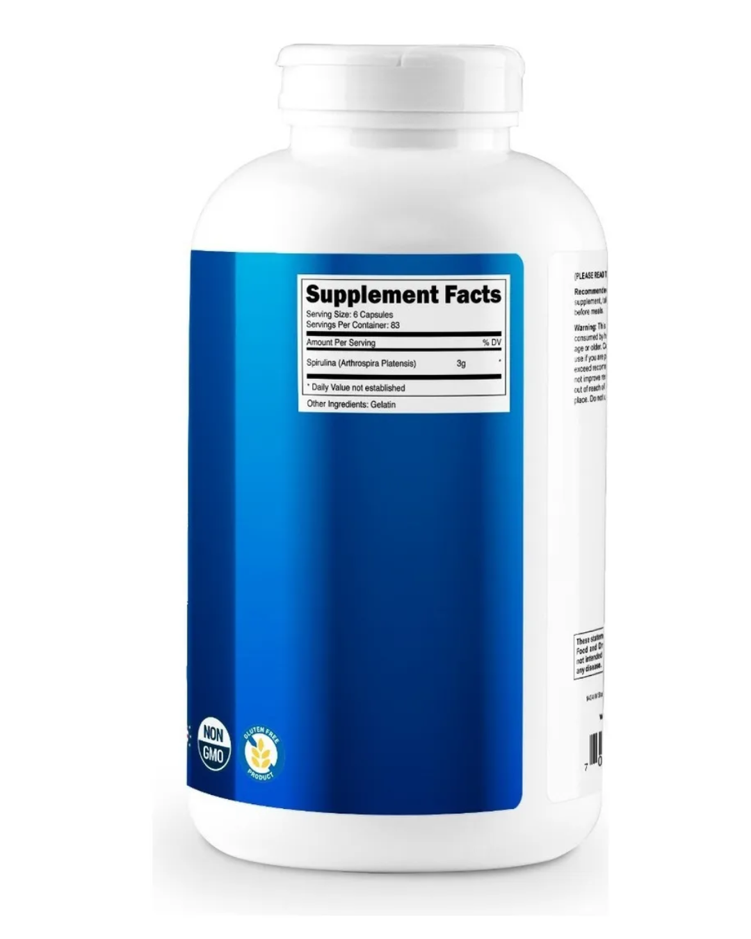 SPIRULINE 500 MG 500 CAPSULAS/ ESPIRULINA 500 CAPSULAS