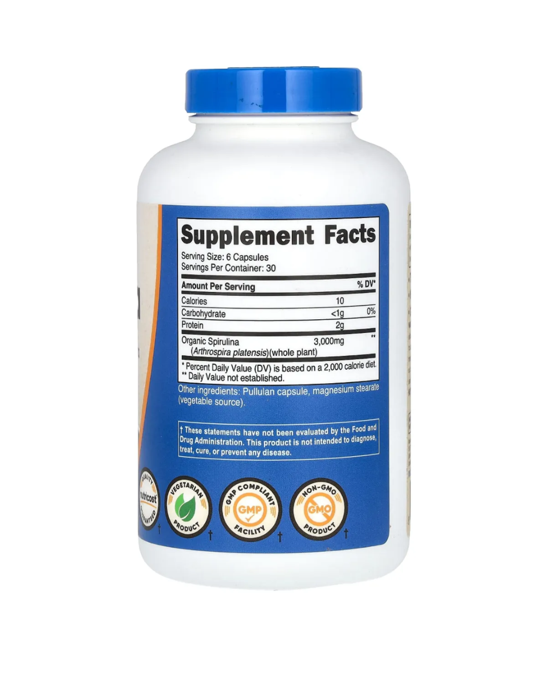 SPIRULINE 3000MG 180 CAPSULAS / ESPIRULINA 180 CAPSULAS
