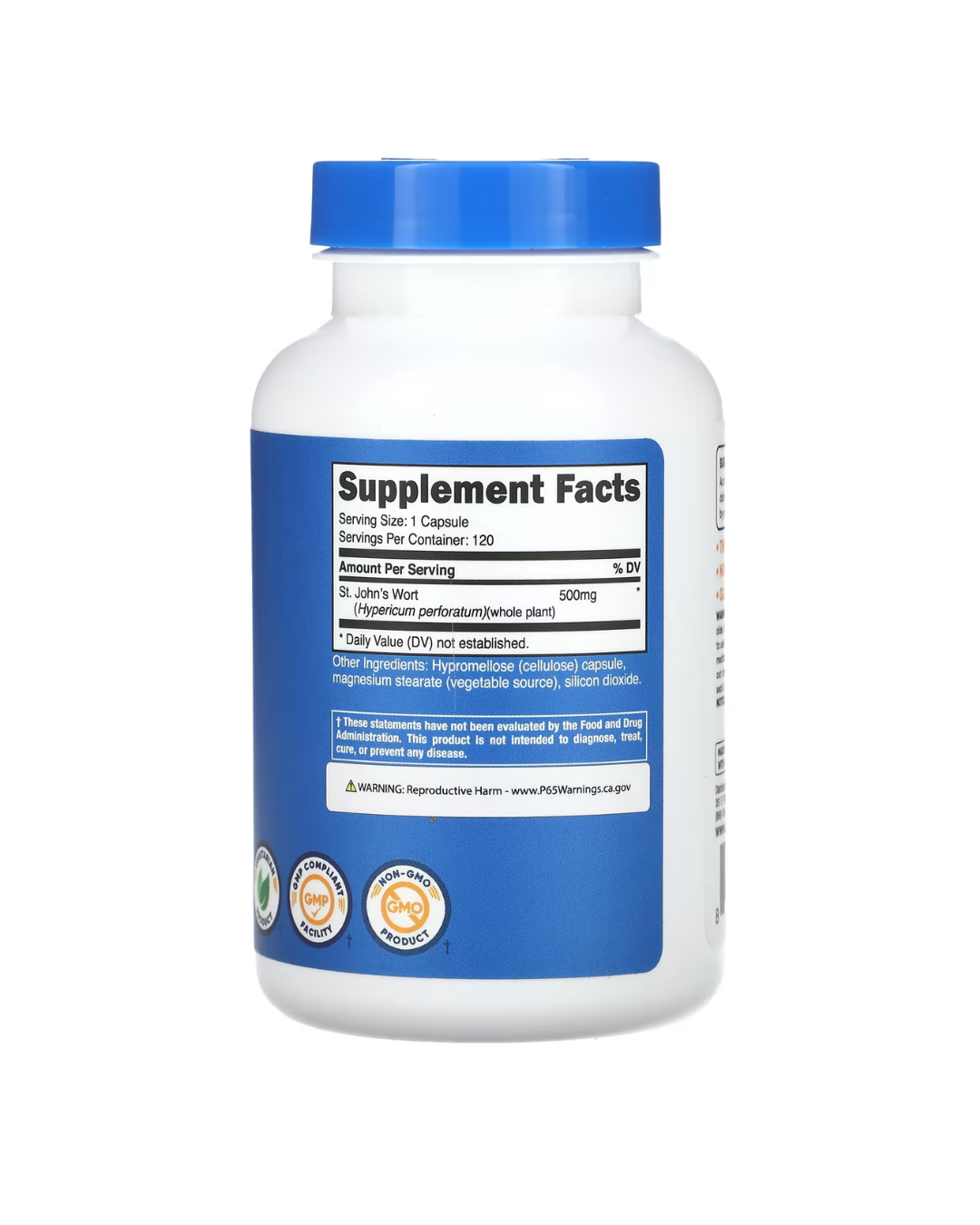 ST JHONS WORT 500MG 120 CAPSULES/ HIERBA DE SAN JUAN 500MG 120 CAPSULAS