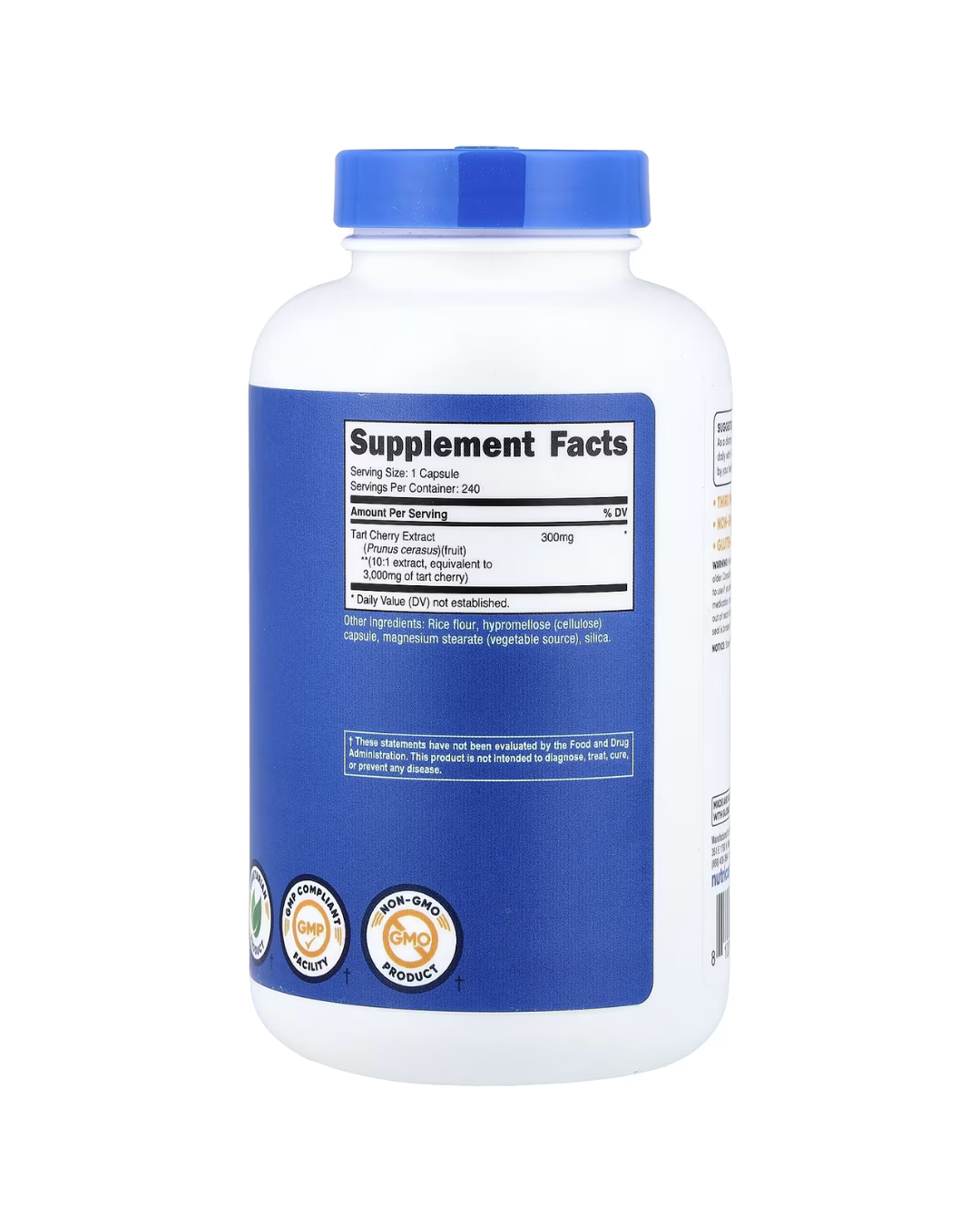 TART CHERRY 3000MG 240 CAPSULES / CEREZA ACIDA 3000MG 240 CAPSULAS