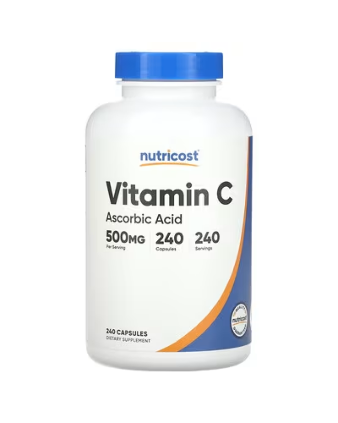 VITAMIN C ASCORBIC ACID 500MG 240 CAPSULES/ ACIDO ASCORBICO VITAMINA C 240 CAPSULAS