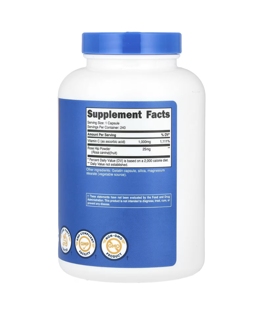 VITAMIN C ROSEHIP ROSA MOSQUETA 240 CAPSULAS