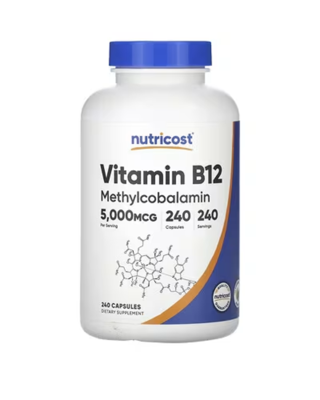 VITAMIN B12 5000MCG 240 CAPSULES/ VITAMINA B12 METILCOBALAMINA 5000MCG CAPSULAS
