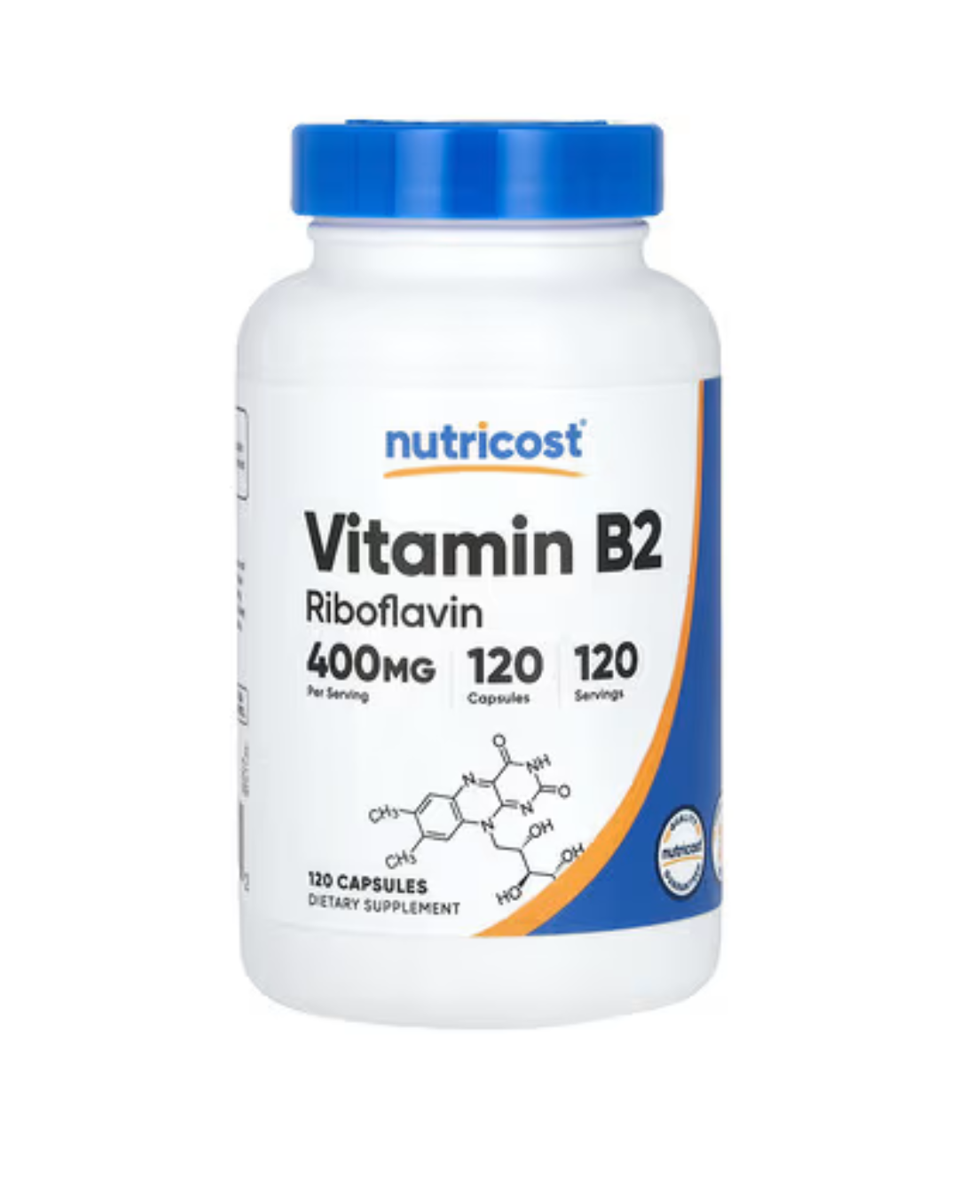 VITAMIN B2 400MG 120 CAPSULES/ RIBOFLAVINA