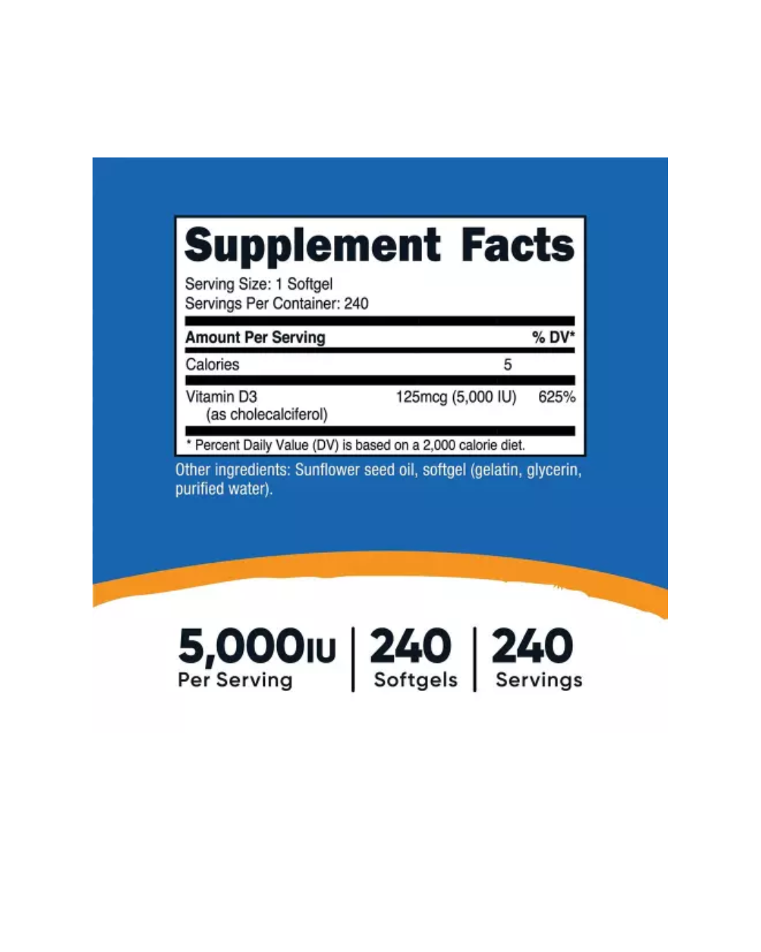 VITAMIN D3 10000 IU 240 SOFTGELS