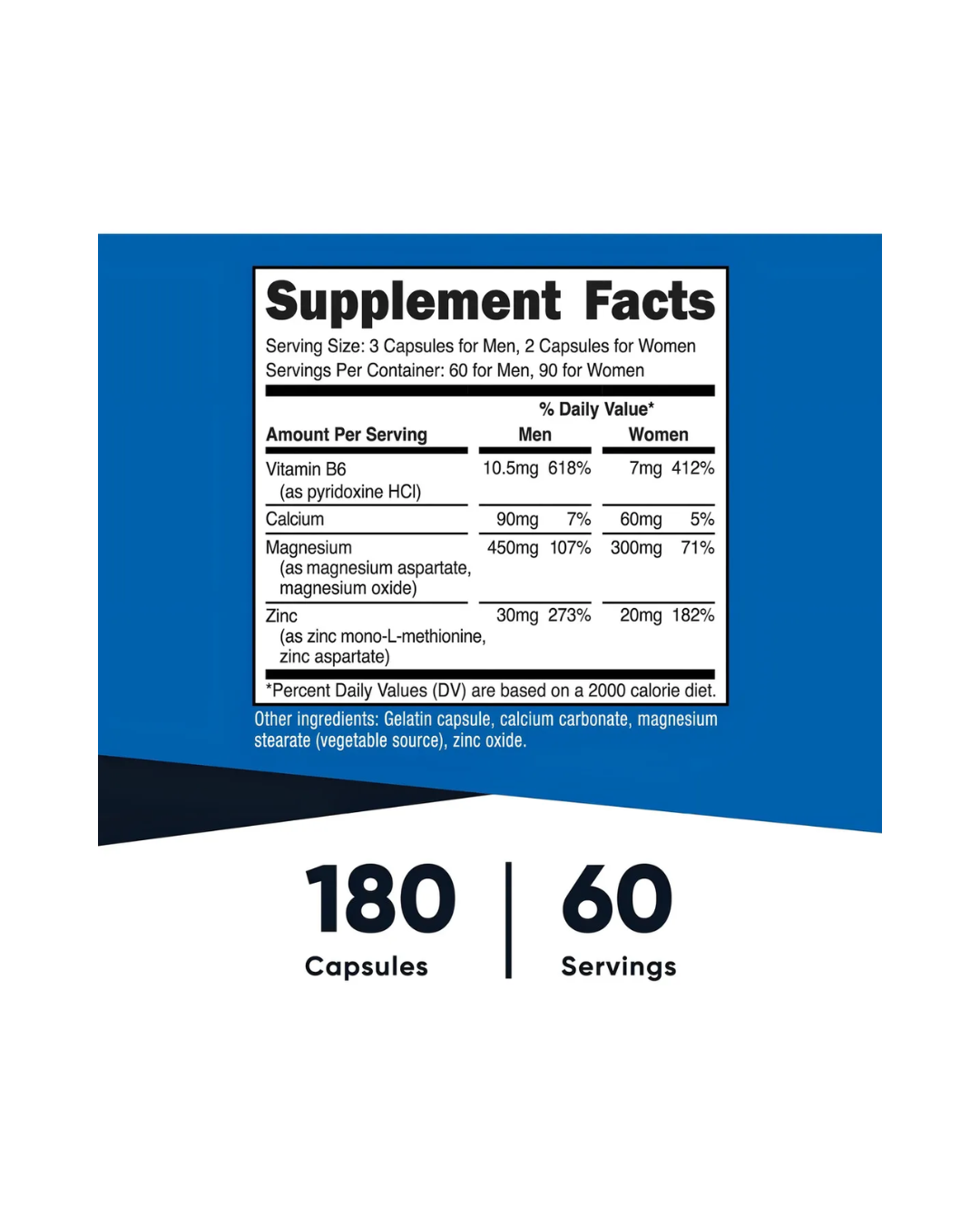 ZMA ANABOLIC MINERAL SUPPORT 180 CAPSULES