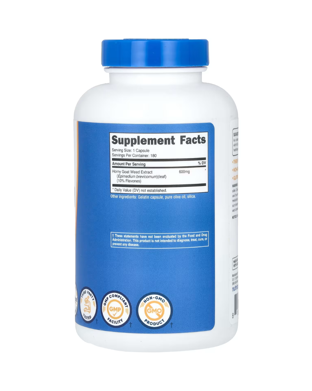 HORNY GOAT WEED 600MG 180 CAPSULES/ EPIMEDIUM HIERBA DE CABRA EN CELO