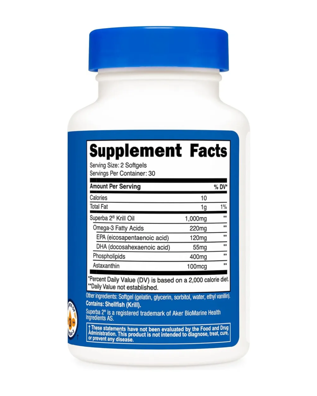 KRILL OIL 1000MG 60 SOFTGEL /ACEITE DE KRILL 1000MG 120 CAPSULAS GEL