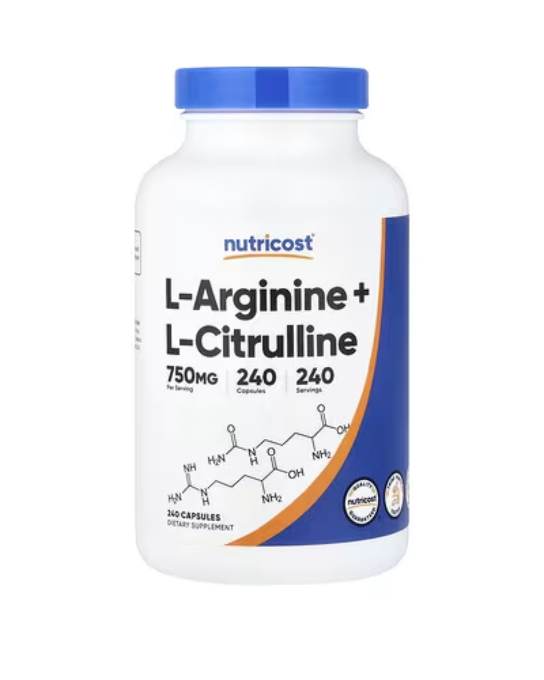 L ARGININE+CITRULLINE 750MG 240 CAPSULES/ L ARGININA + CITRULINA 240 CAPSULAS