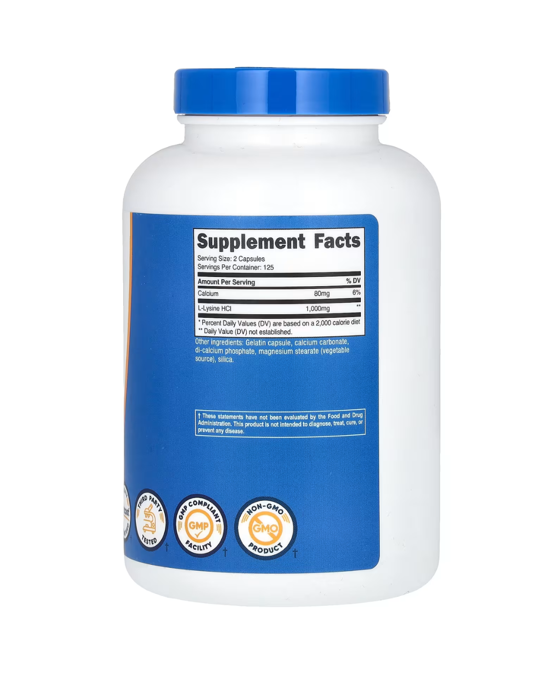 L LYSINE1000MG 250 CAPSULES/ L LISINA 250 CAPSULAS 1000MG