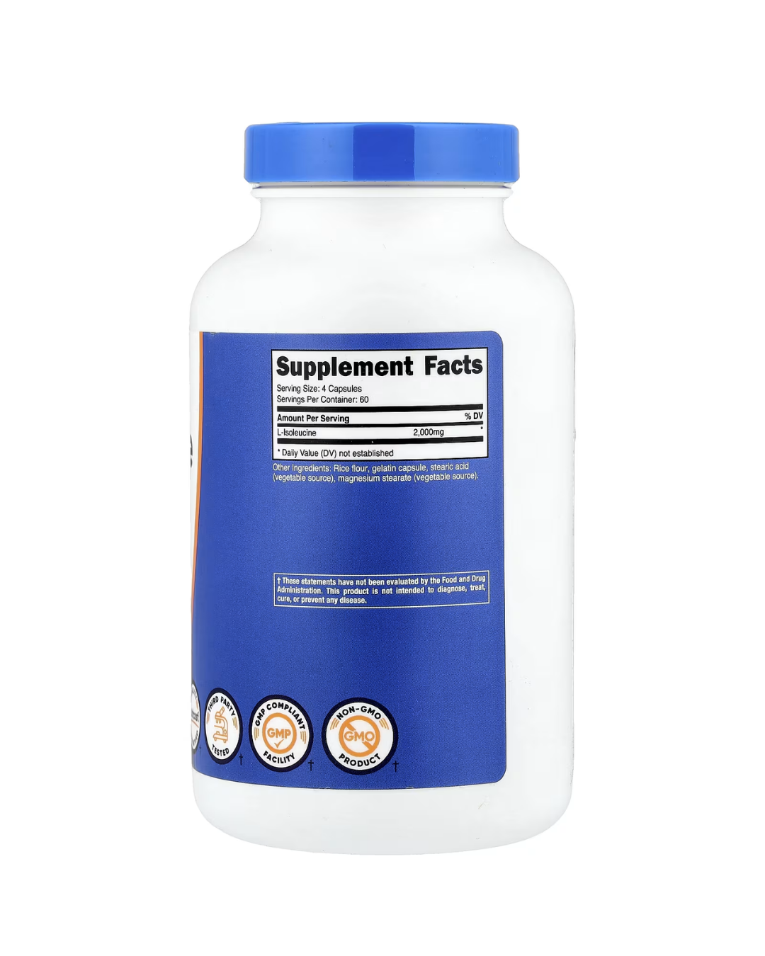 L- ISOLEUCINE 2000MG 240 CAPSULES / L ISOLEUCINA 240 CAPSULAS