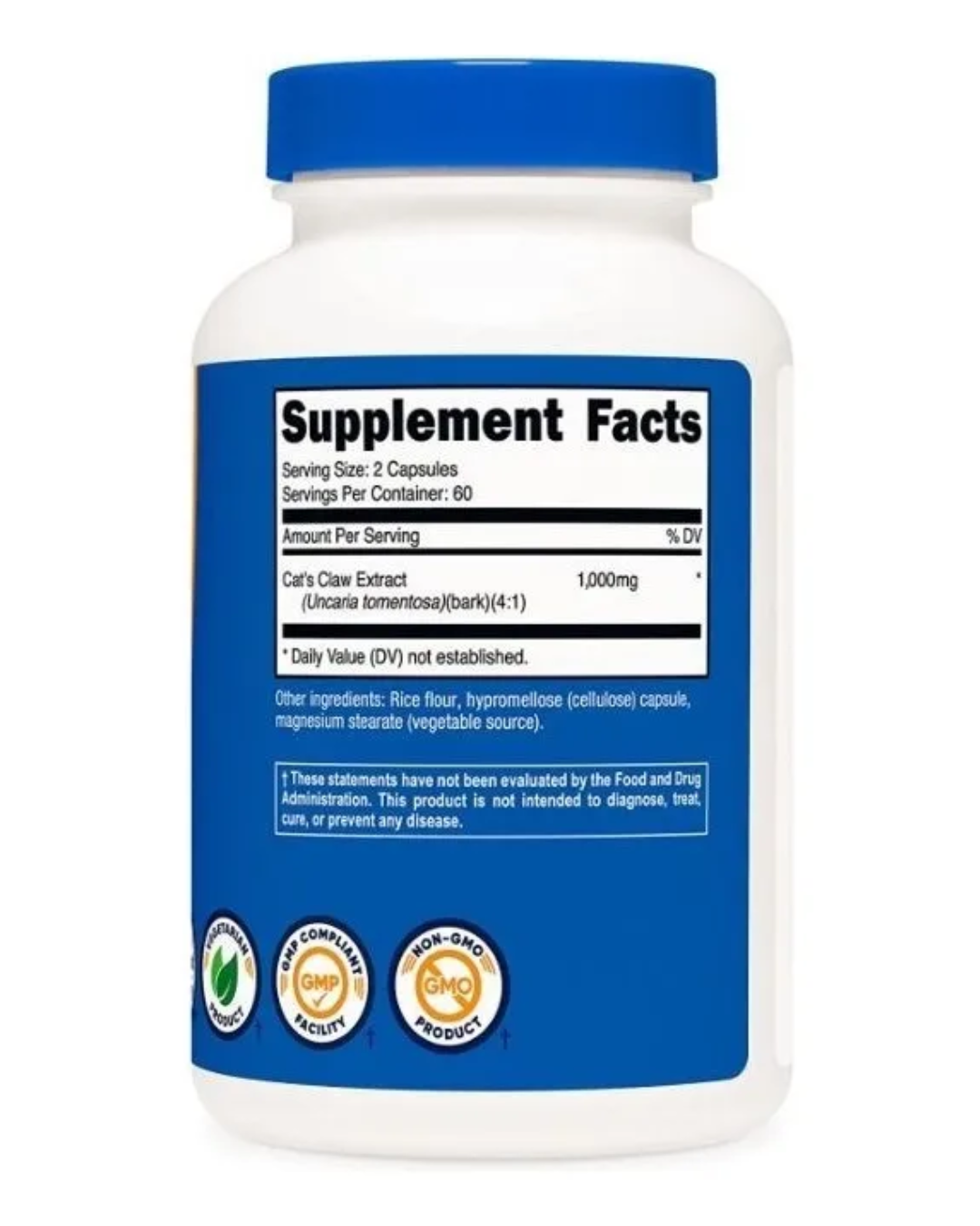 CATS CLAW 1000MG 120 CAPSULAS /UÑA DE GATO