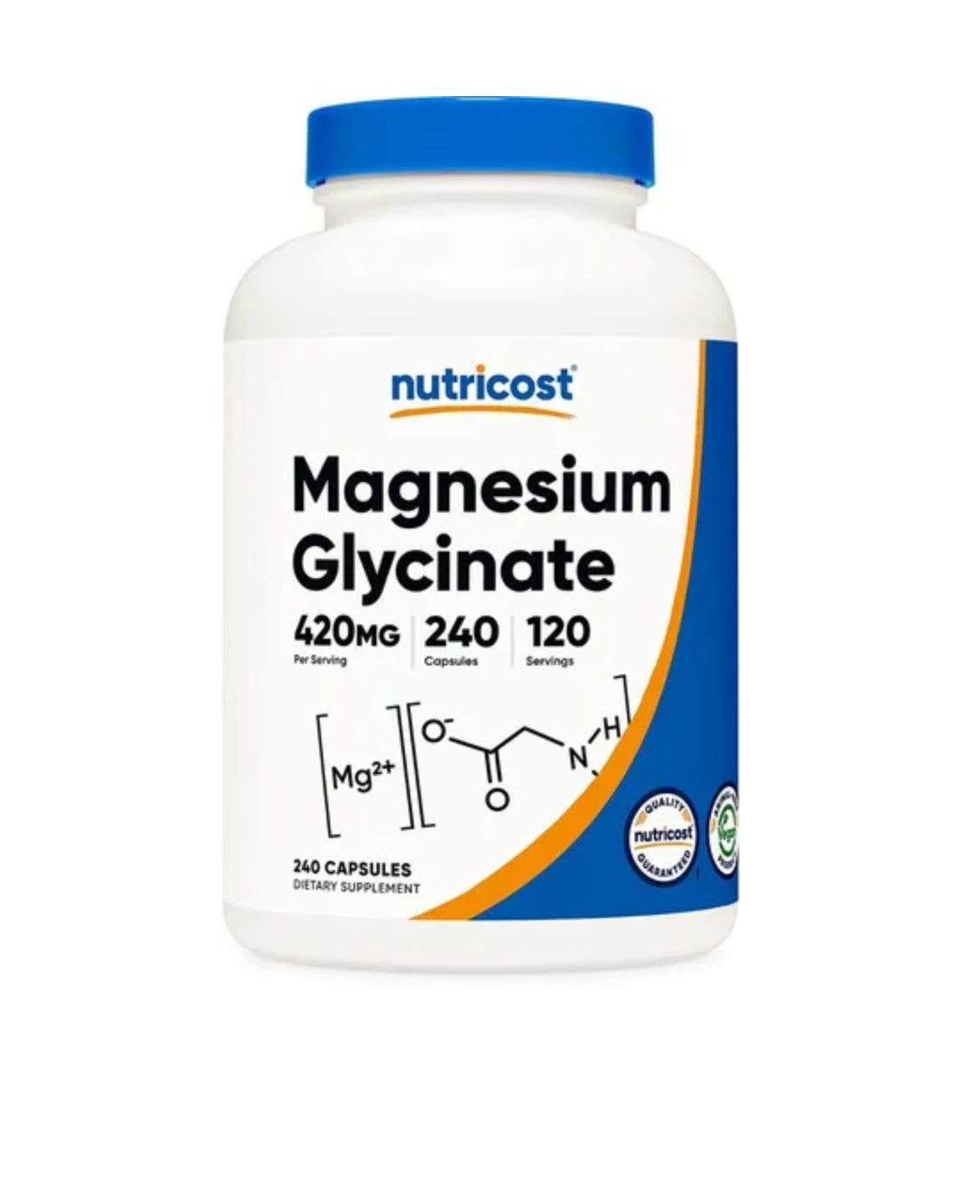 MAGNESIUM GLYCINATE 420 MG 240 CAPSULES/ GLICINATO DE MAGNESIO 240 CAPSULAS