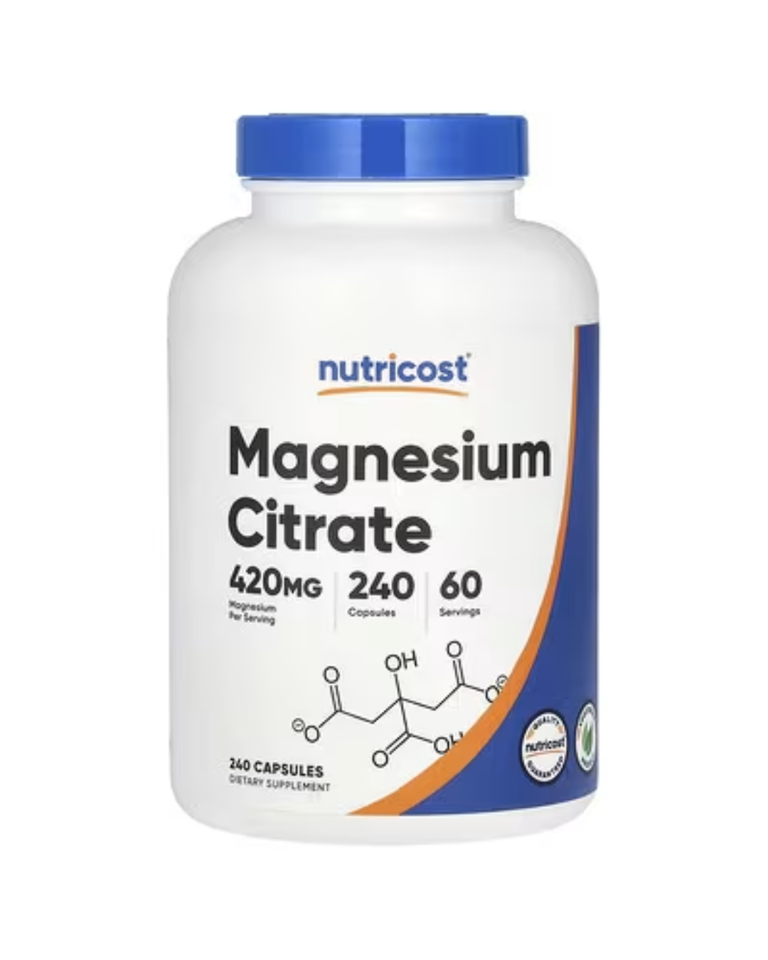 MAGNESIUM CITRATE 420 MG 240 CAPSULES / CITRATO DE MAGNESIO 240 CAPSULAS