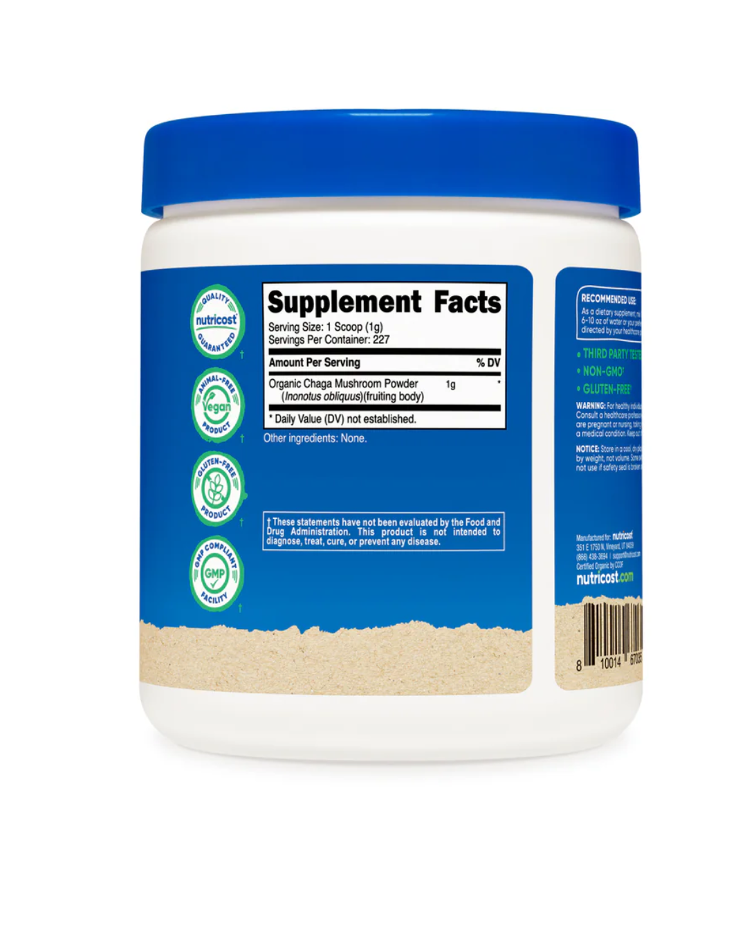 CHAGA MUSHROOM POWDER/ HONGO CHAGA EN POLVO