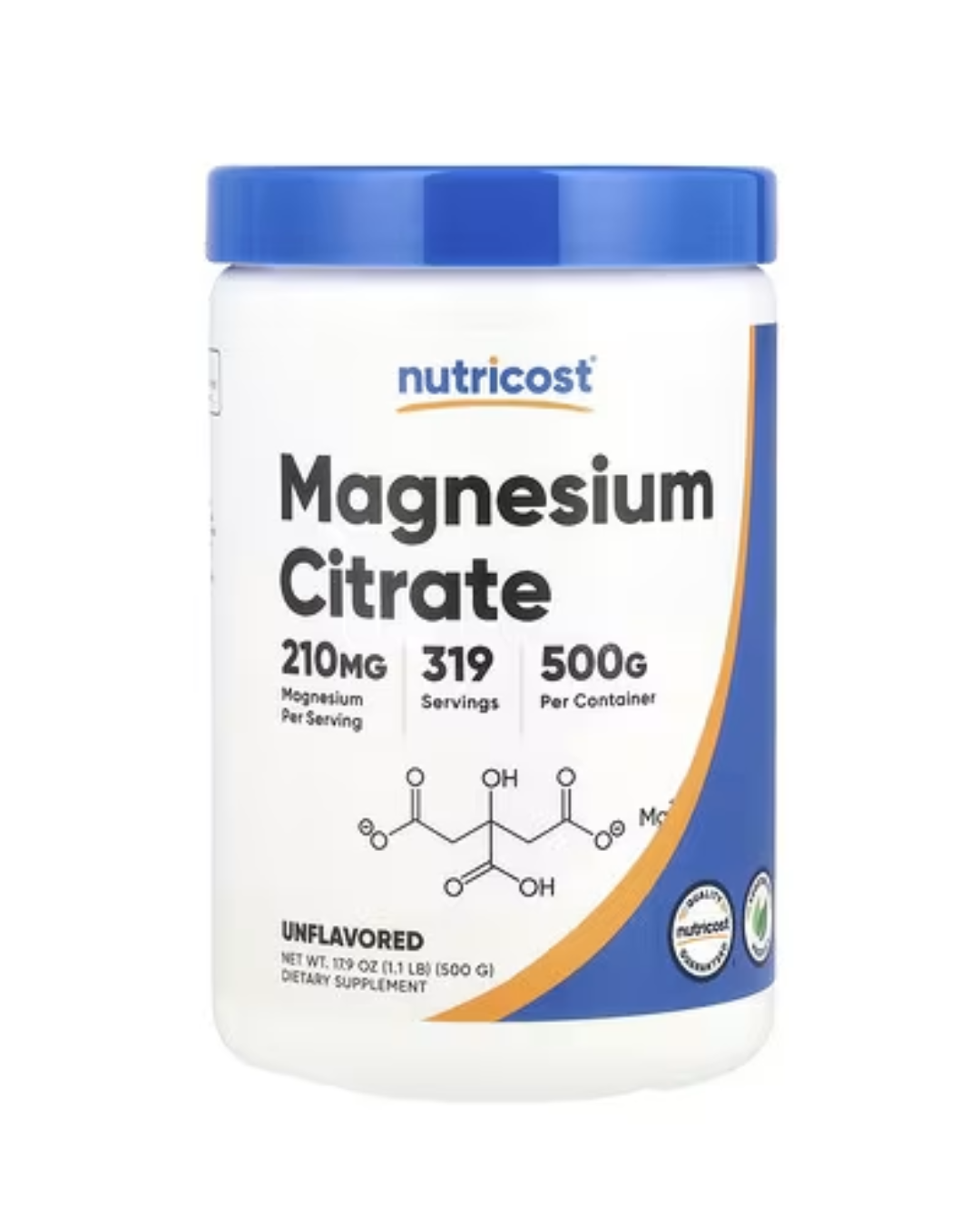 MAGNESIUM CITRATE 320 SERVINGS 500 GRAMOS POWDER/ CITRATO DE MAGNESIO POLVO