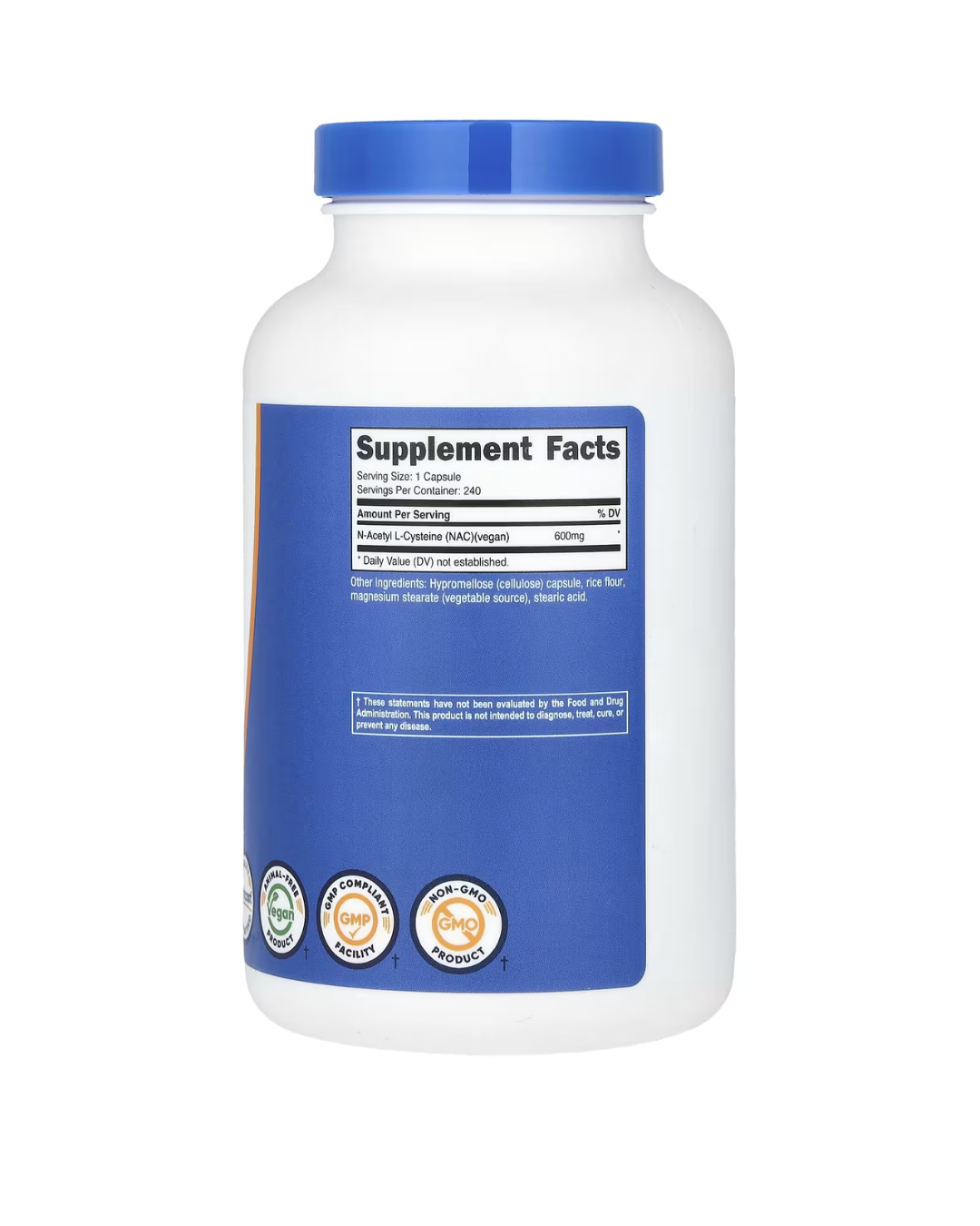 NAC 600MG 240 CAPSULES/ ACETIL CISTEINA 240 CAPSULAS