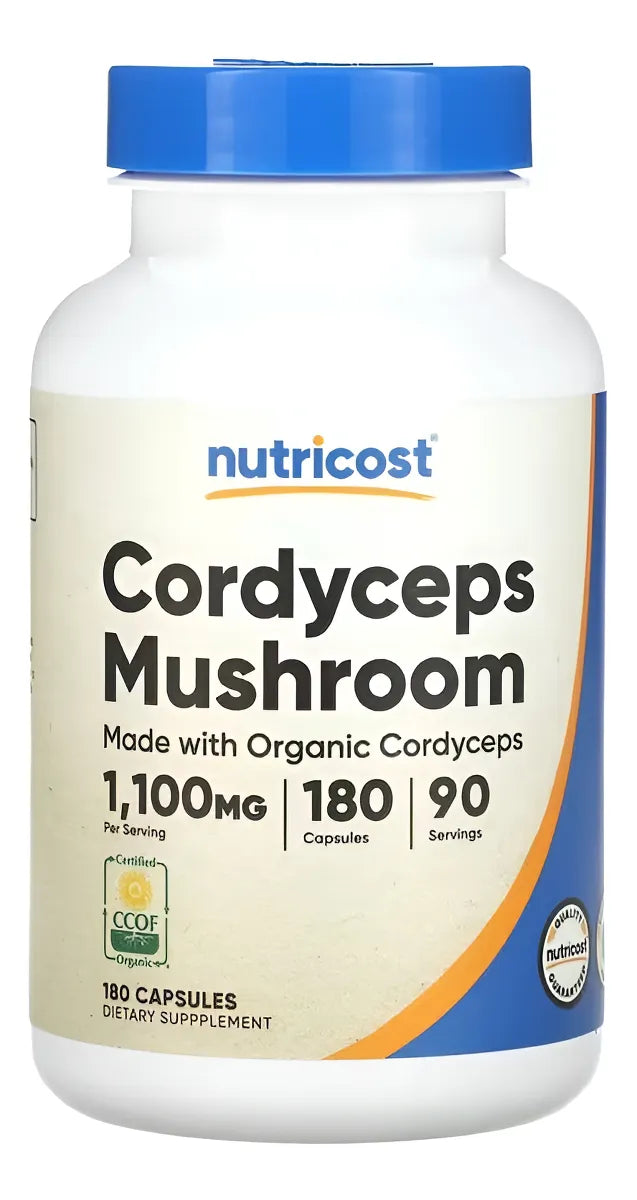 CORDYCEPS MUSHROOM 1100 MG 180 CAPSULAS/ HONGO CORDYCEP