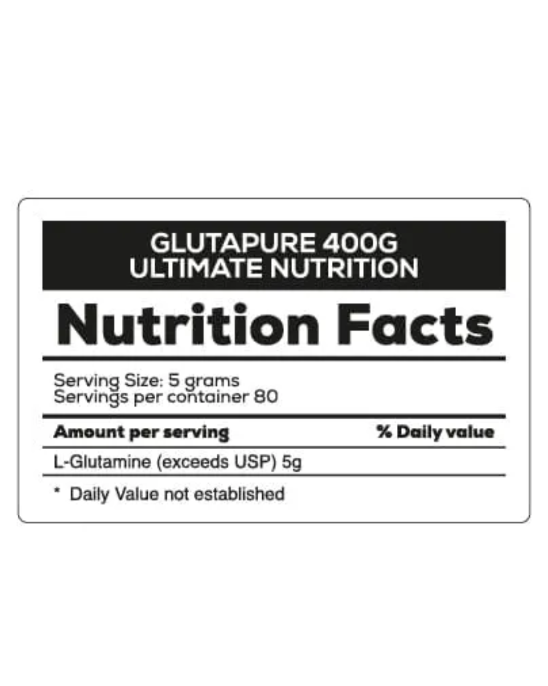 GLUTAPURE GLUTAMINE 400G - ULTIMATE NUTRITION