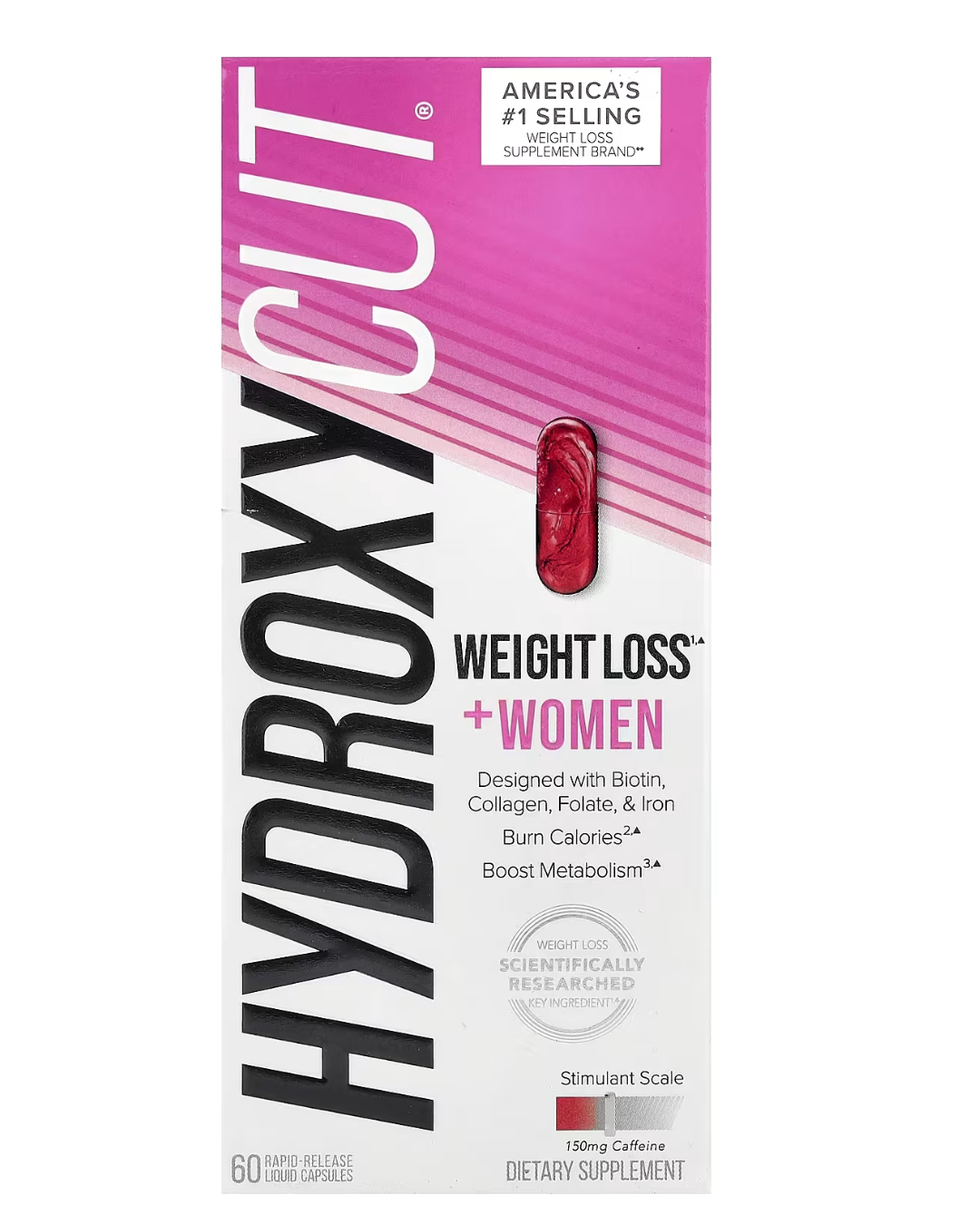 Hydroxycut, Weight Loss + Women, 60 cápsulas líquidas de liberación rápida