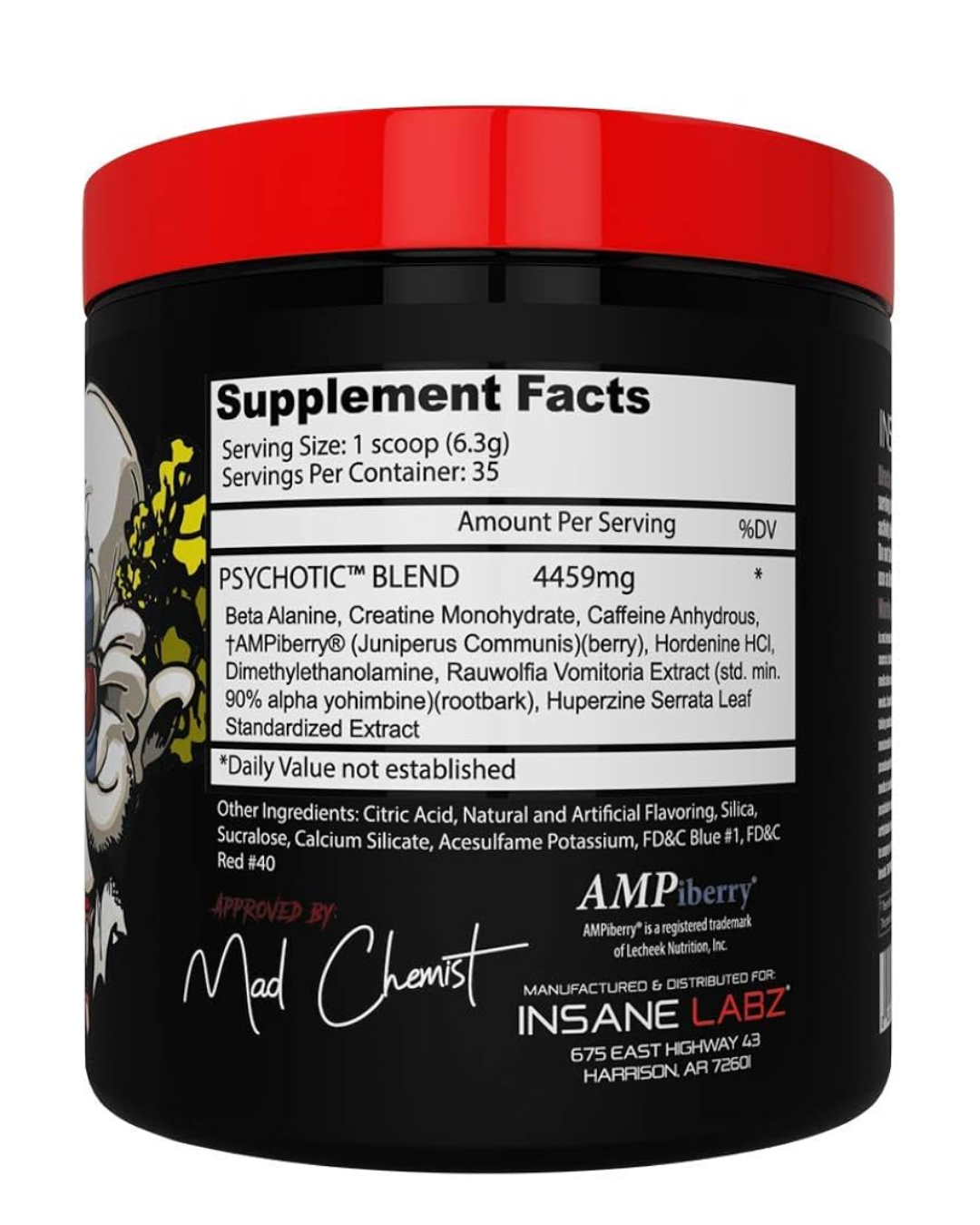 Psychotic Insane Labz Rojo 35 servicios