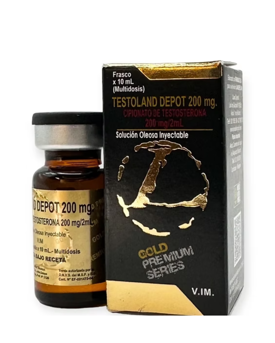 TESTOLAND DEPOT CIPIONATO DE TESTOSTERONA 200mg 10ml Landerlan Gold