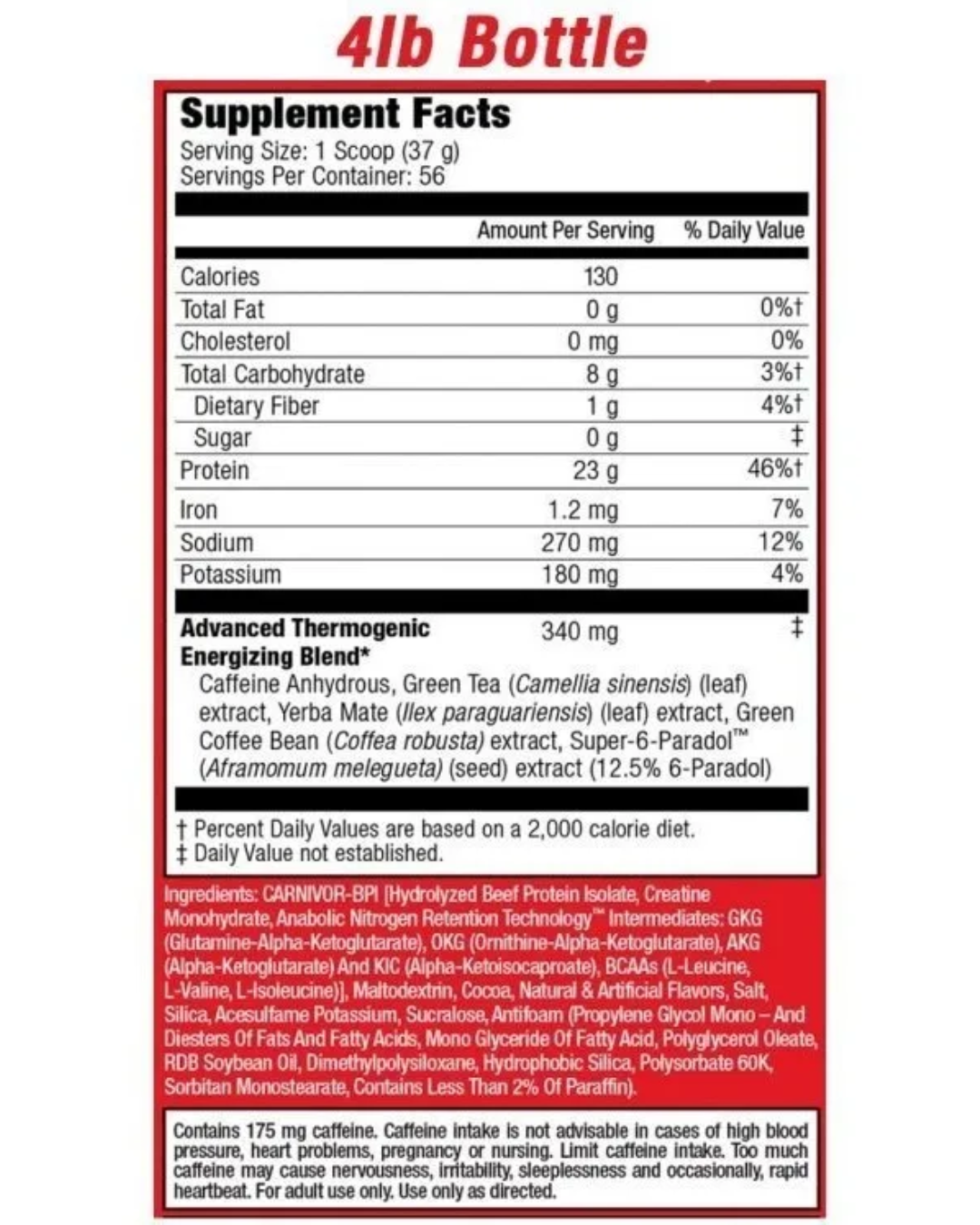 CARNIVOR 4.19LB - MUSCLEMEDS