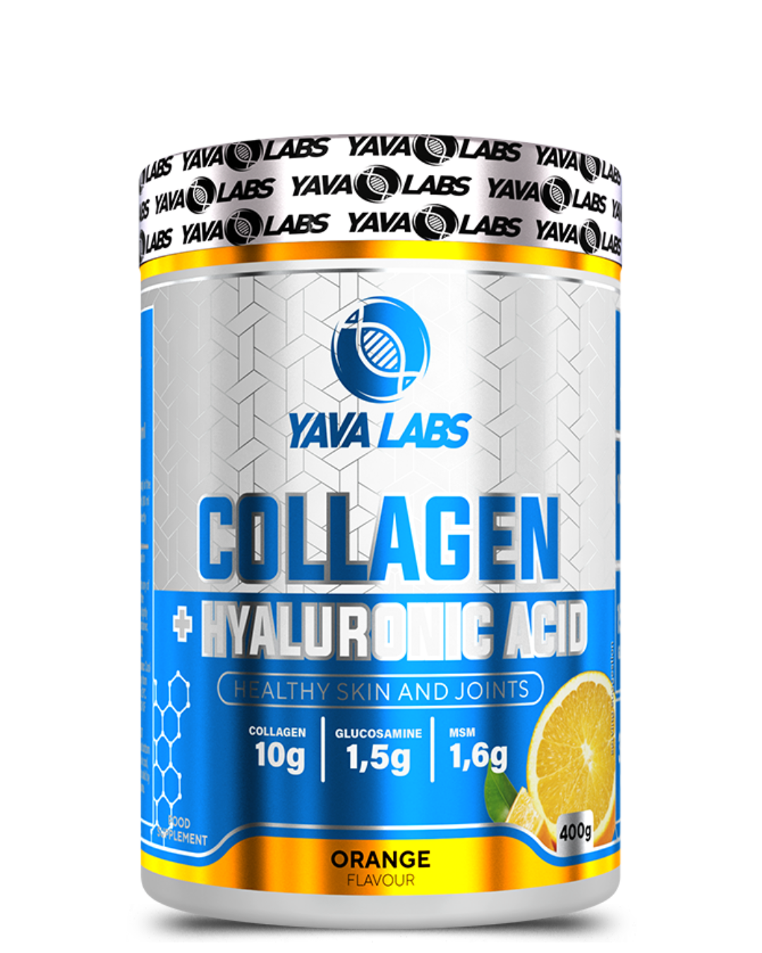 Collagen Colageno con Acido Hialuronico Yava Labs 400g