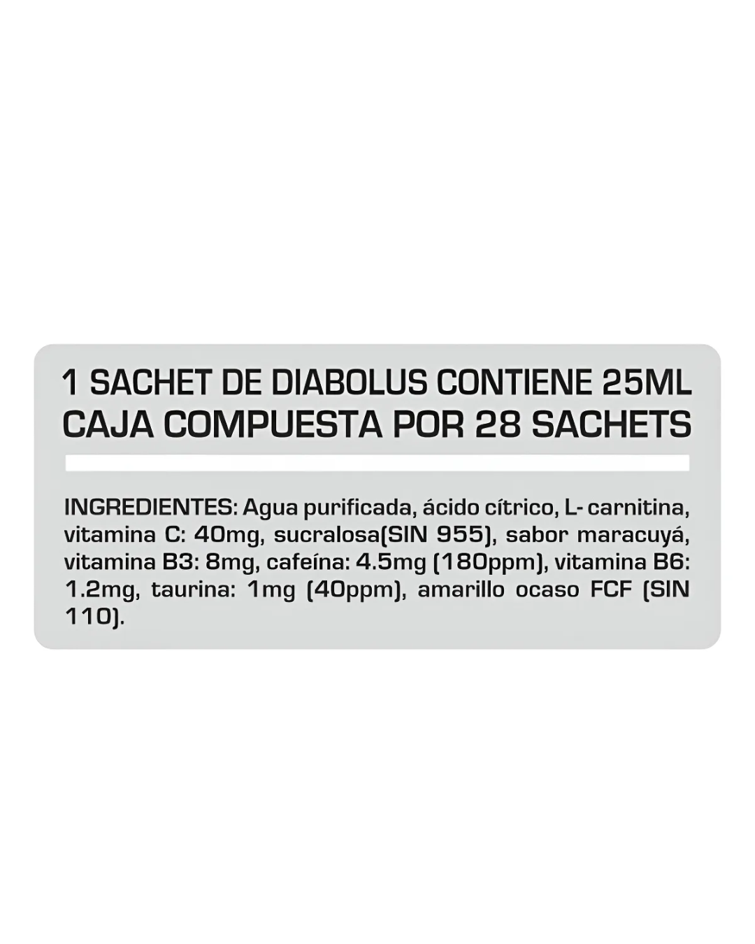 Diabolus 28 Sachets Quemador De Grasa